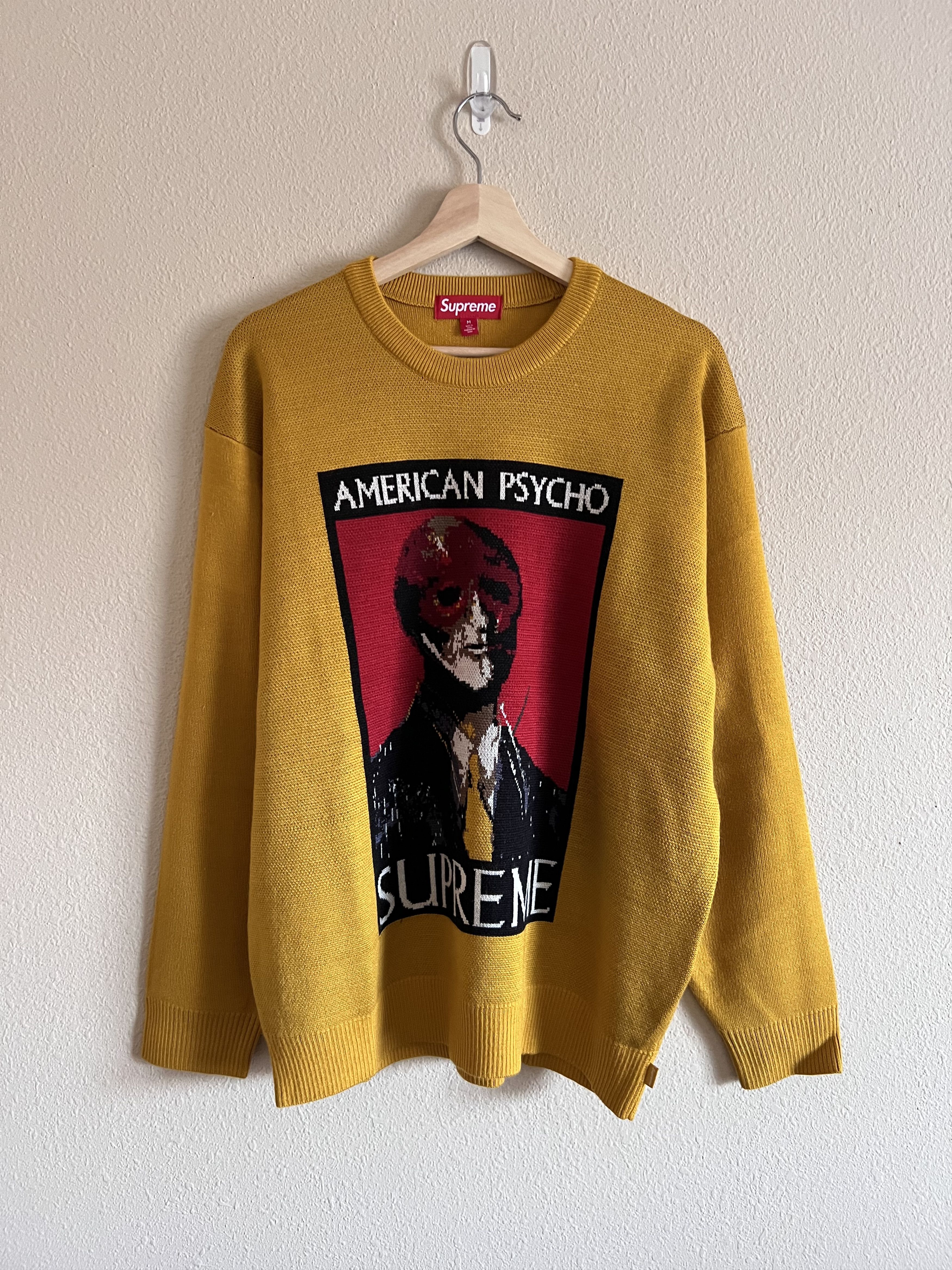 Supreme Supreme American Psycho Sweater in Yellow | Grailed