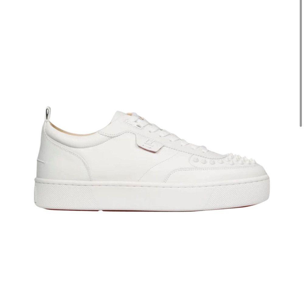 Christian Louboutin Christian Louboutin Happyrui Spikes Flat WhiteMen's Size 44 Size US 11 / EU 44 - 1 Preview