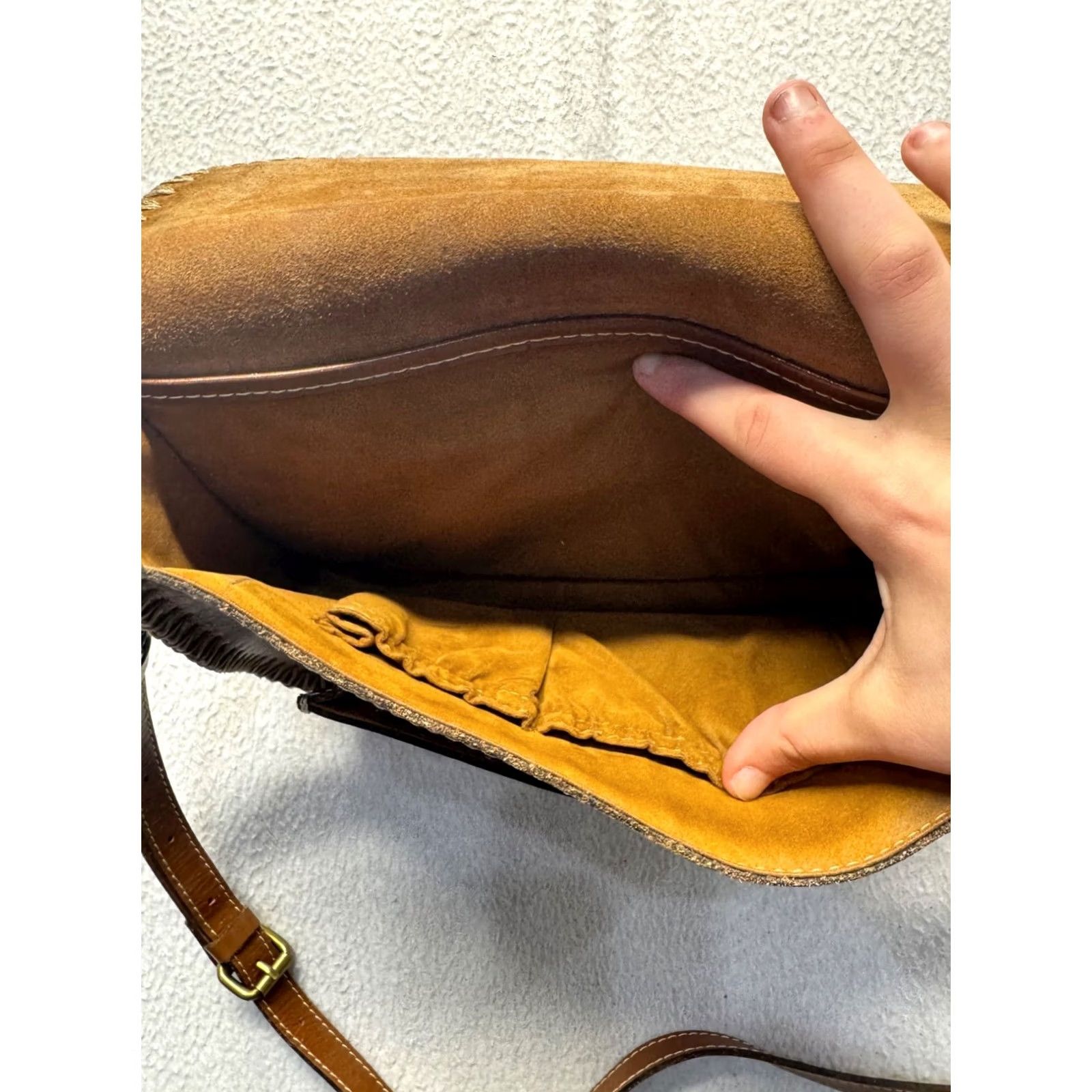 Patricia Nash Patricia Nash Vintage Leather Crossbody Atlas Bag Brown Medium Women Size ONE SIZE - 5 Thumbnail