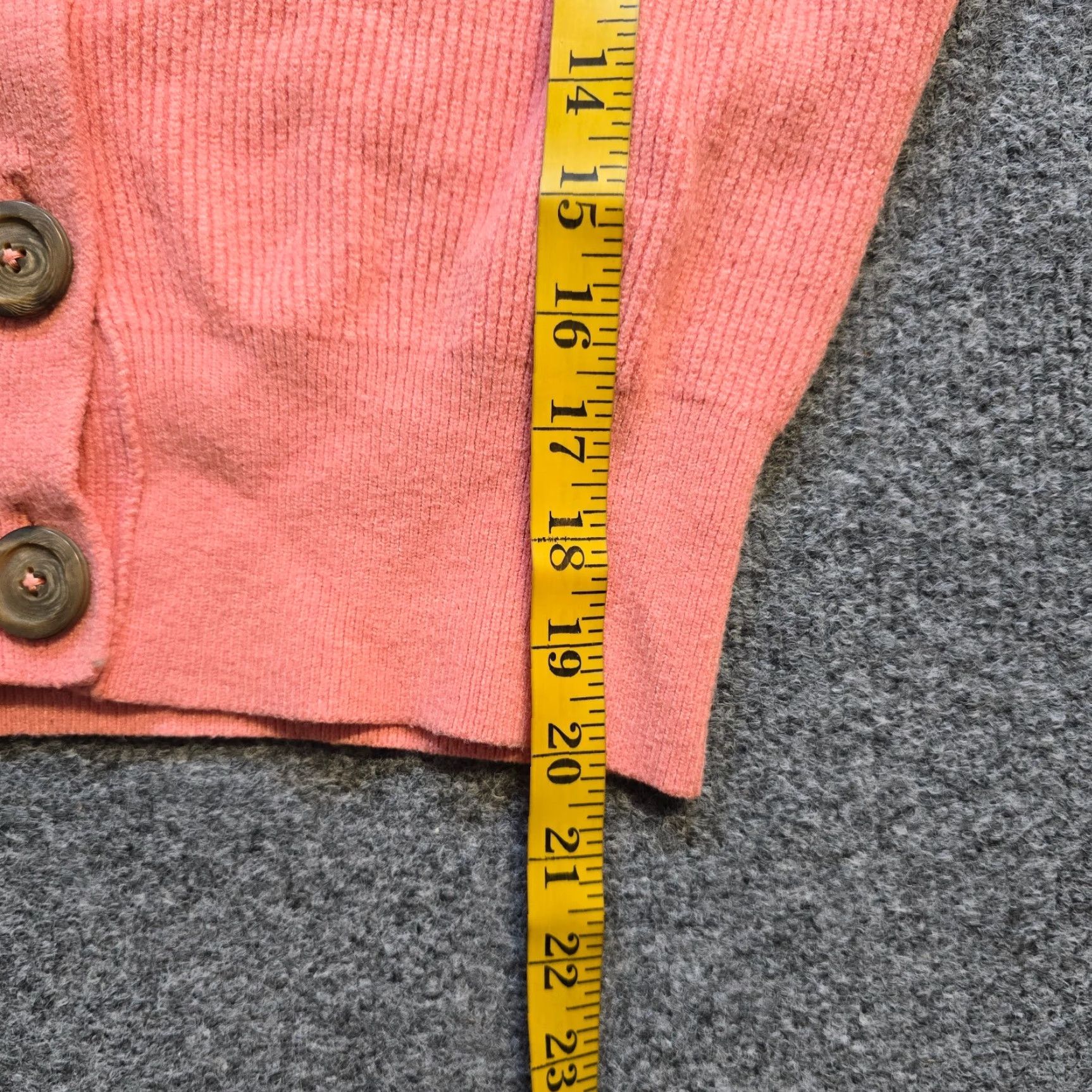 Free People Free People Cardigan Sweater Women M Orange Chunky Knit Long Sleeve V-Neck Oversized Classic Modern Casual Size M / US 6-8 / IT 42-44 - 6 Thumbnail