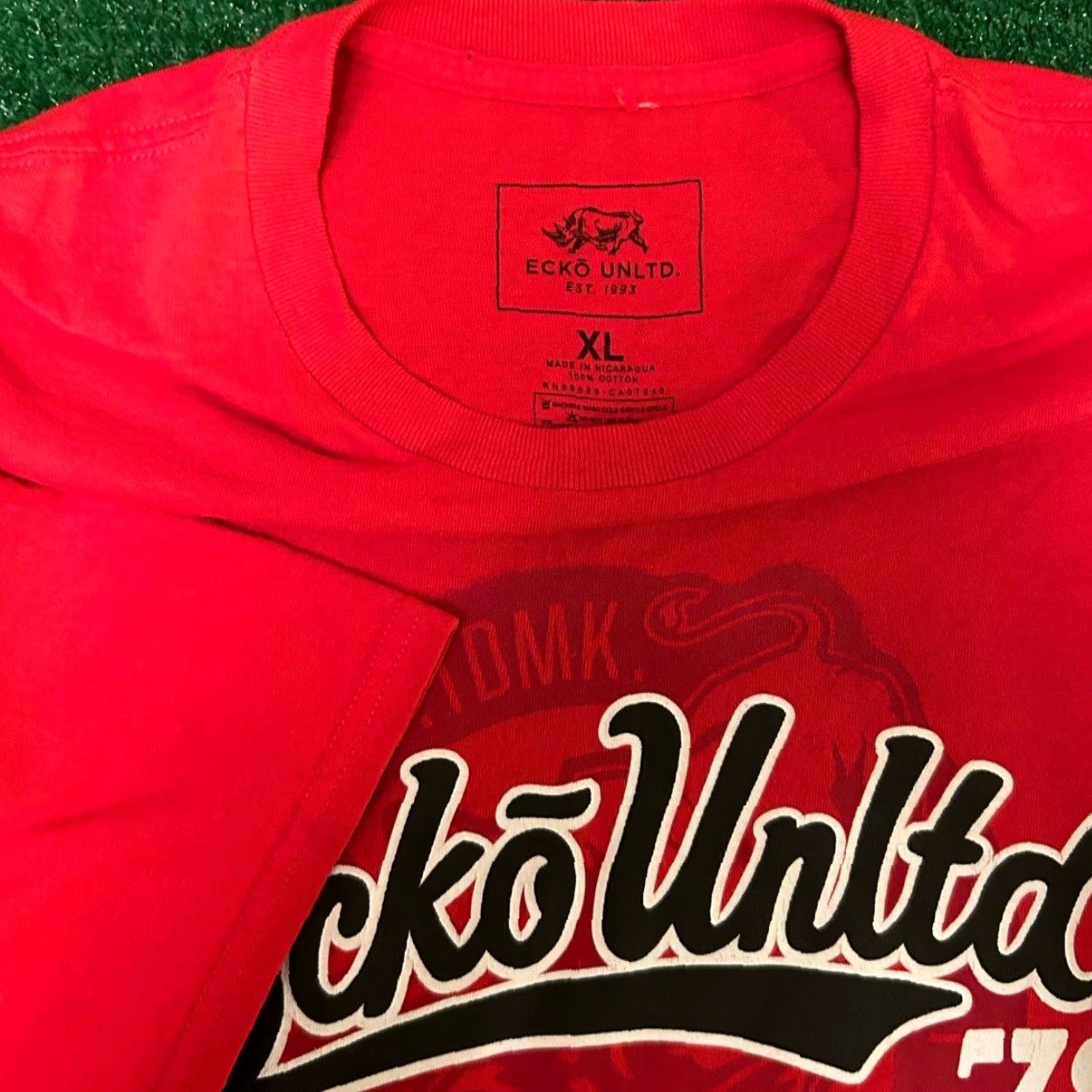 Ecko Unltd. VINTAGE Ecko Unltd Classic Logo Shirt Mens XL Red 90s Hip Hop Grunge Skater Punk Logo T-Shirt Size US XL / EU 56 / 4 - 2 Thumbnail