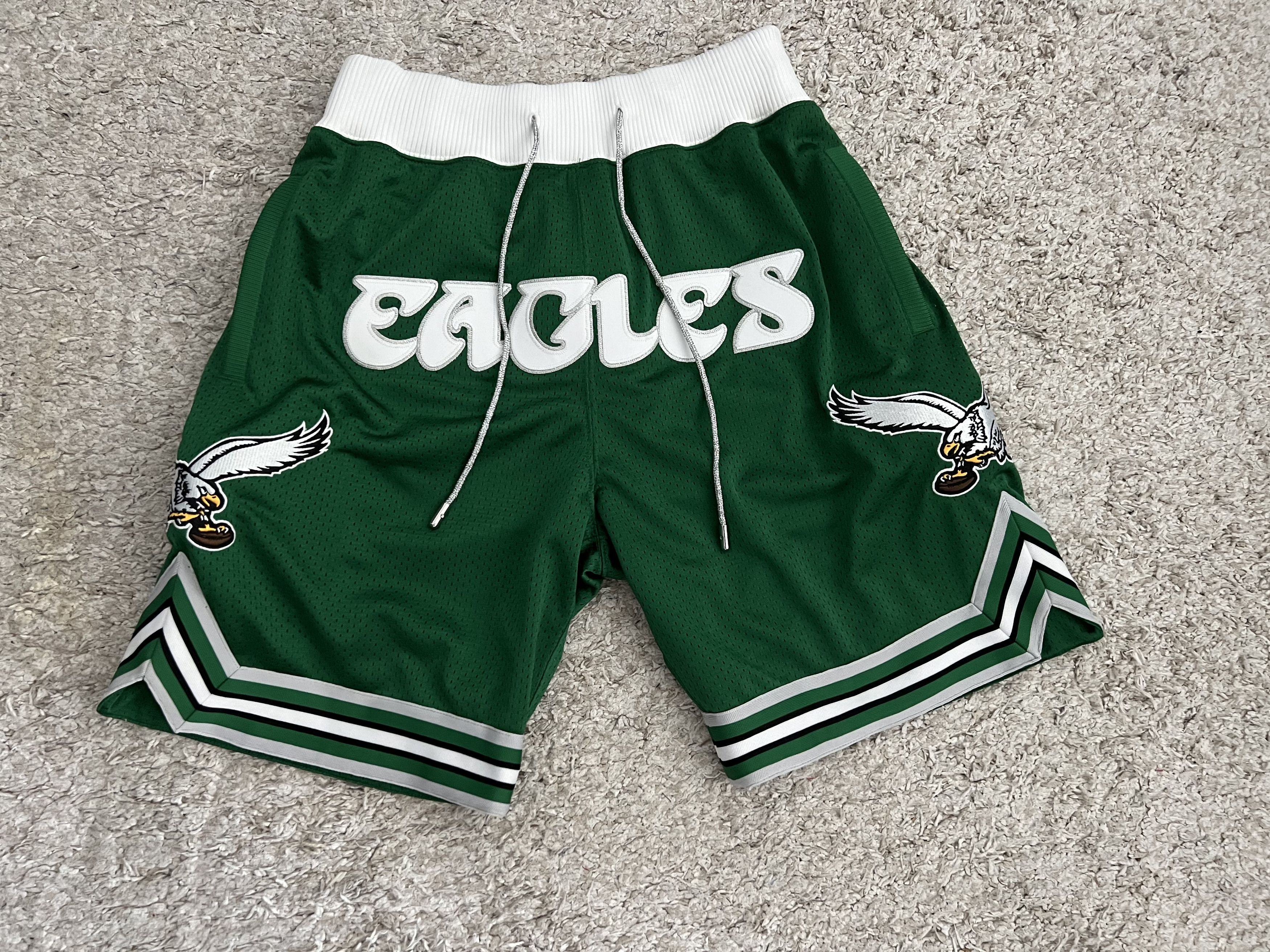 image of Philadelphia Eagles Just Don X Mitchell & Ness Nfl Shorts in Green, Men's (Size 30)