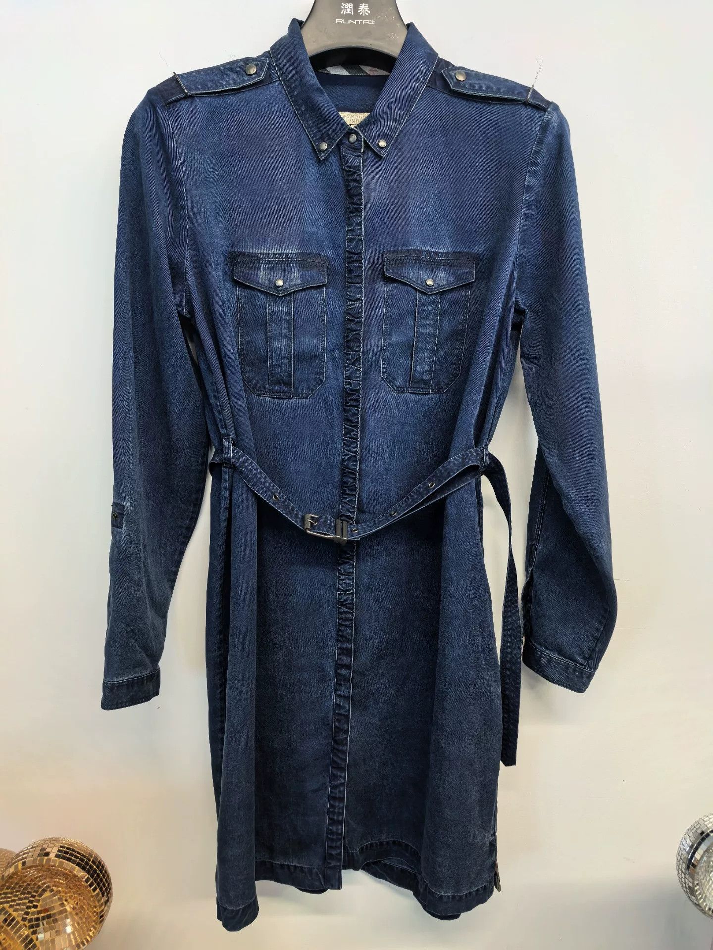 Burberry Burberry Women's Dark Blue Denim Shirt Size M / US 6-8 / IT 42-44 - 1 Thumbnail