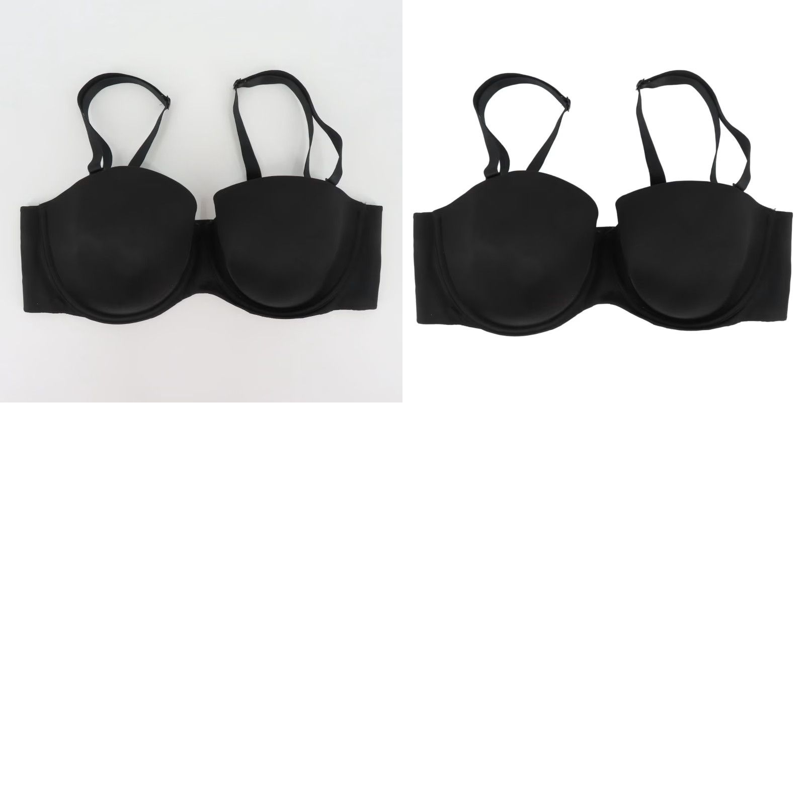 Vintage **Cacique 42DD Underwire Bra Solid Black Strapless** User: Cacique 42DD Underwire Bra Solid Black Strapless Size ONE SIZE - 9 Thumbnail