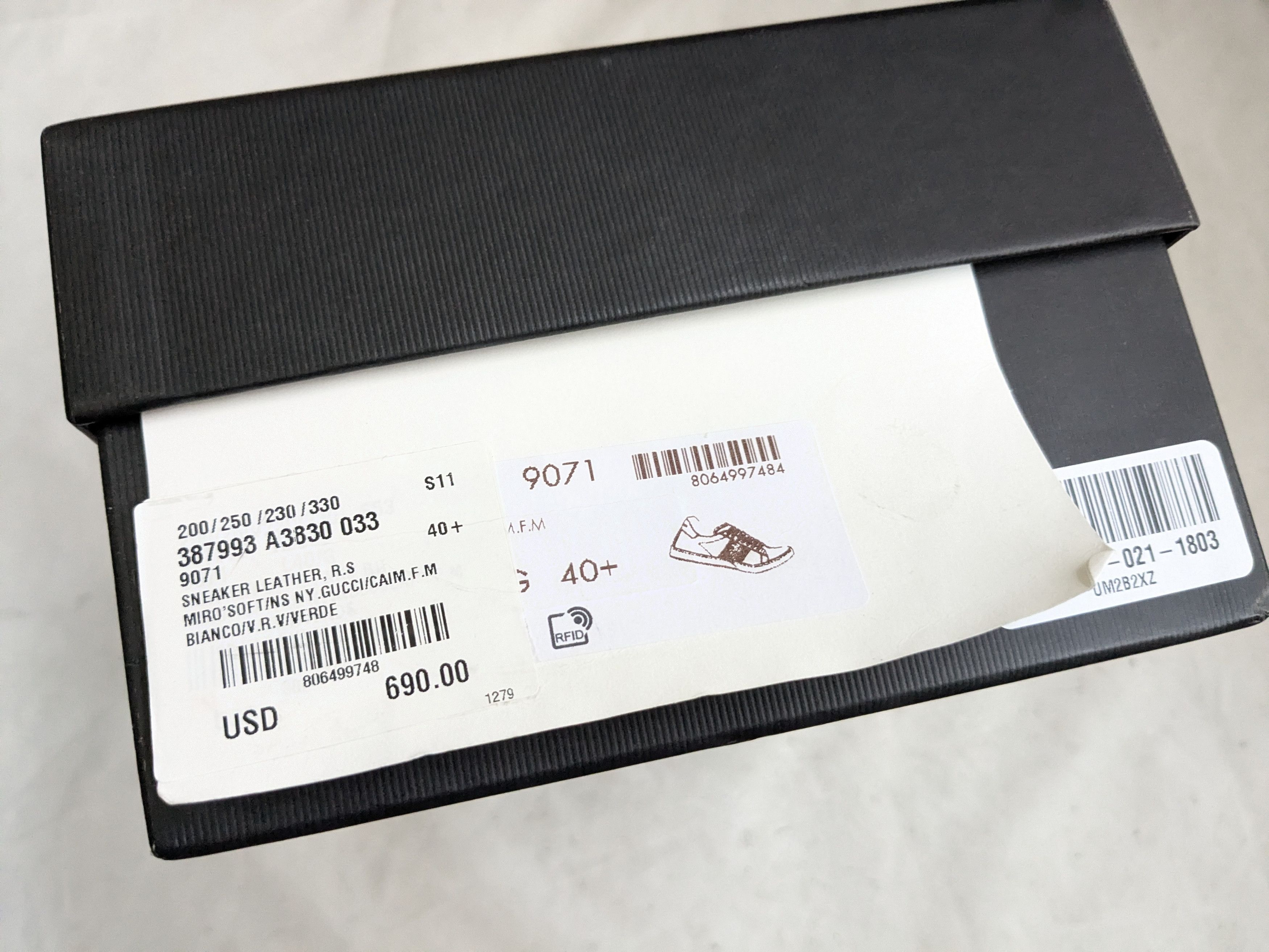 Gucci Gucci Ace Sneakers 7 White Leather Low 386750 Size US 7 / EU 40 - 17 Thumbnail
