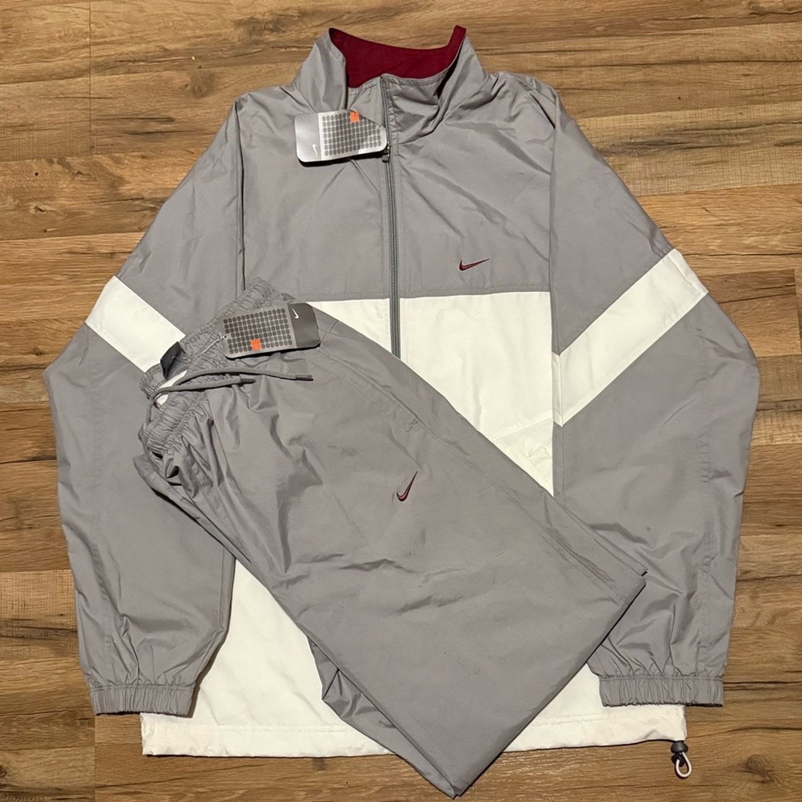 Nike 2004 Nike Windbreaker Tracksuit Sweatpants Matching Set Size US M / EU 48-50 / 2 - 1 Thumbnail