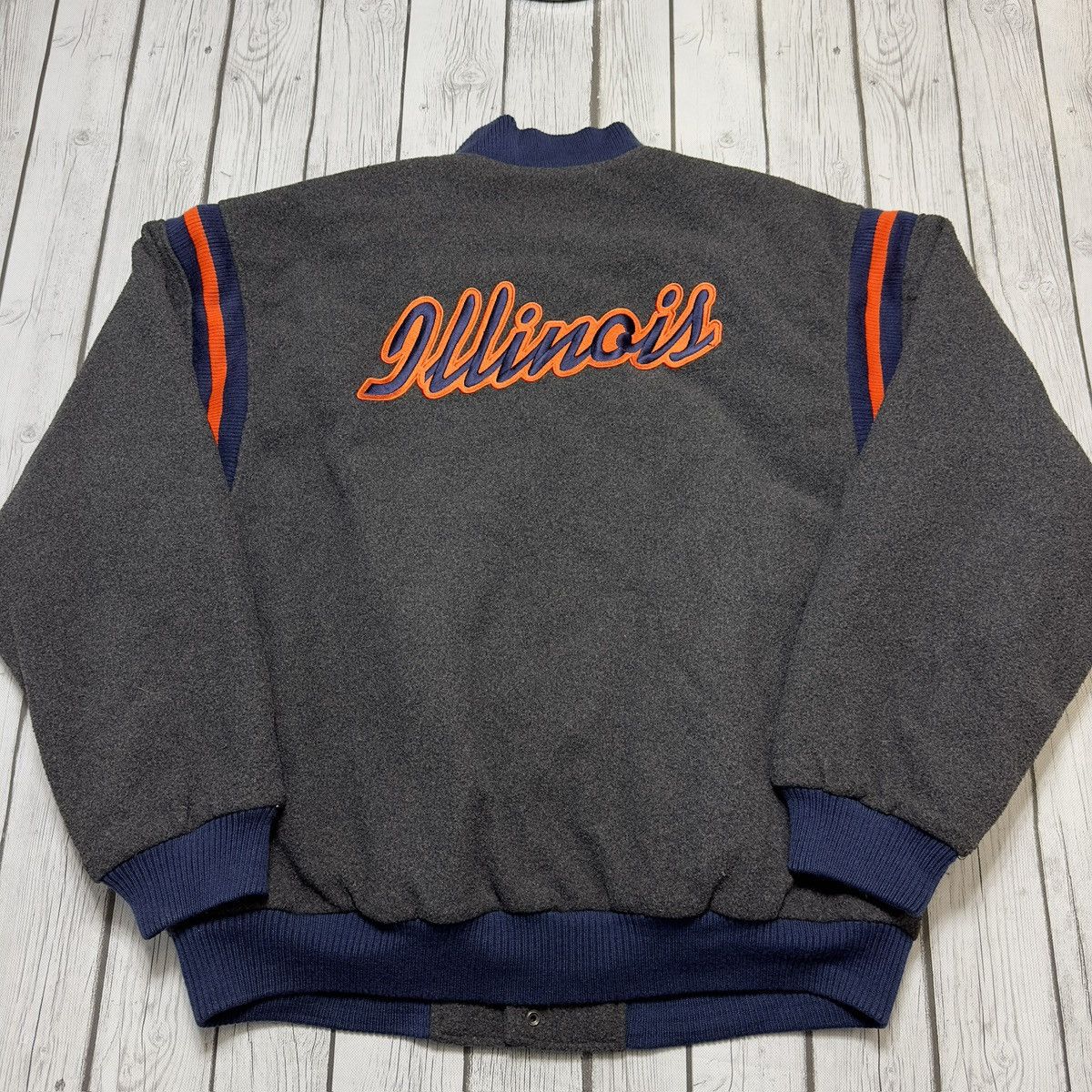 NCAA Vintage Illinois Fighting Illini jacket Size US L / EU 52-54 / 3 - 2 Thumbnail