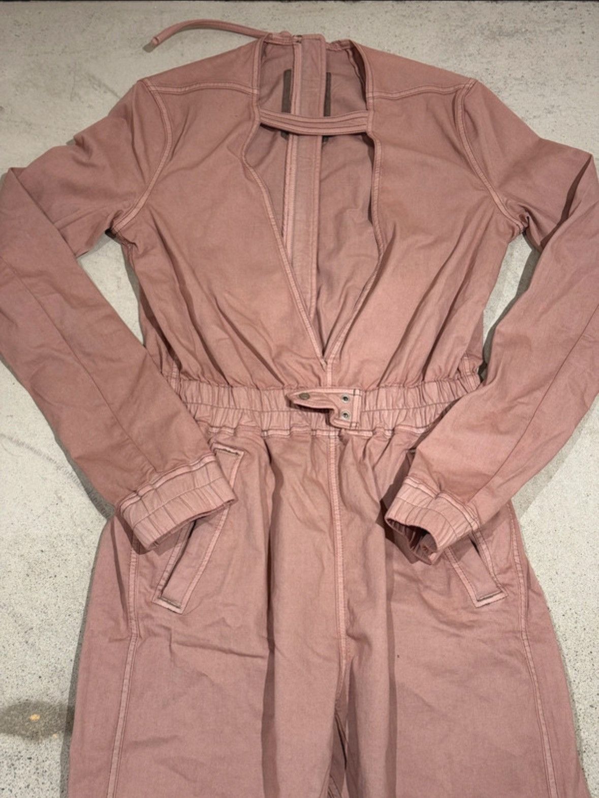 Rick Owens × Rick Owens Drkshdw Rick Owens DRKSHDW Eclipse Jumpsuit Pink Size 28" / US 6 / IT 42 - 2 Thumbnail