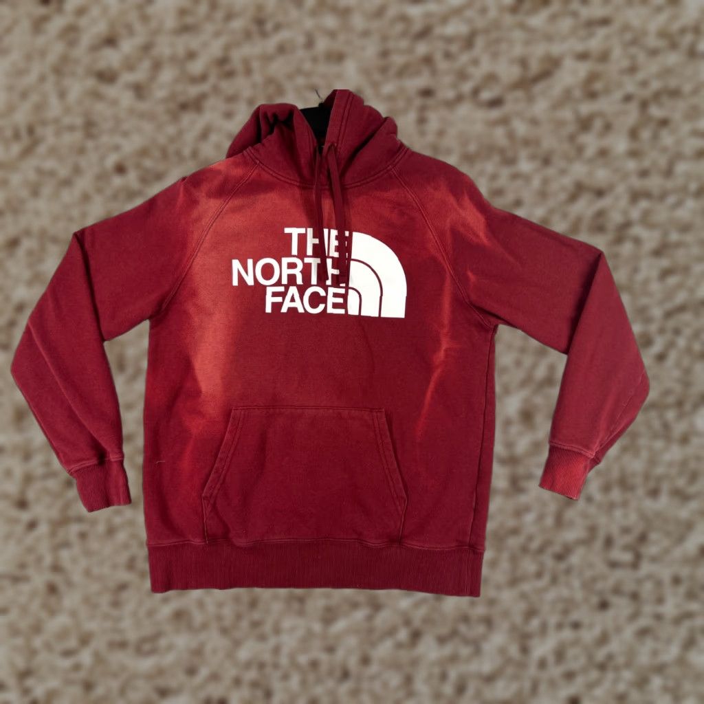 The North Face The North Face Womens Sweater Pullover Hoodie Jersey Cotton Blend Red Medium Size M / US 6-8 / IT 42-44 - 1 Thumbnail