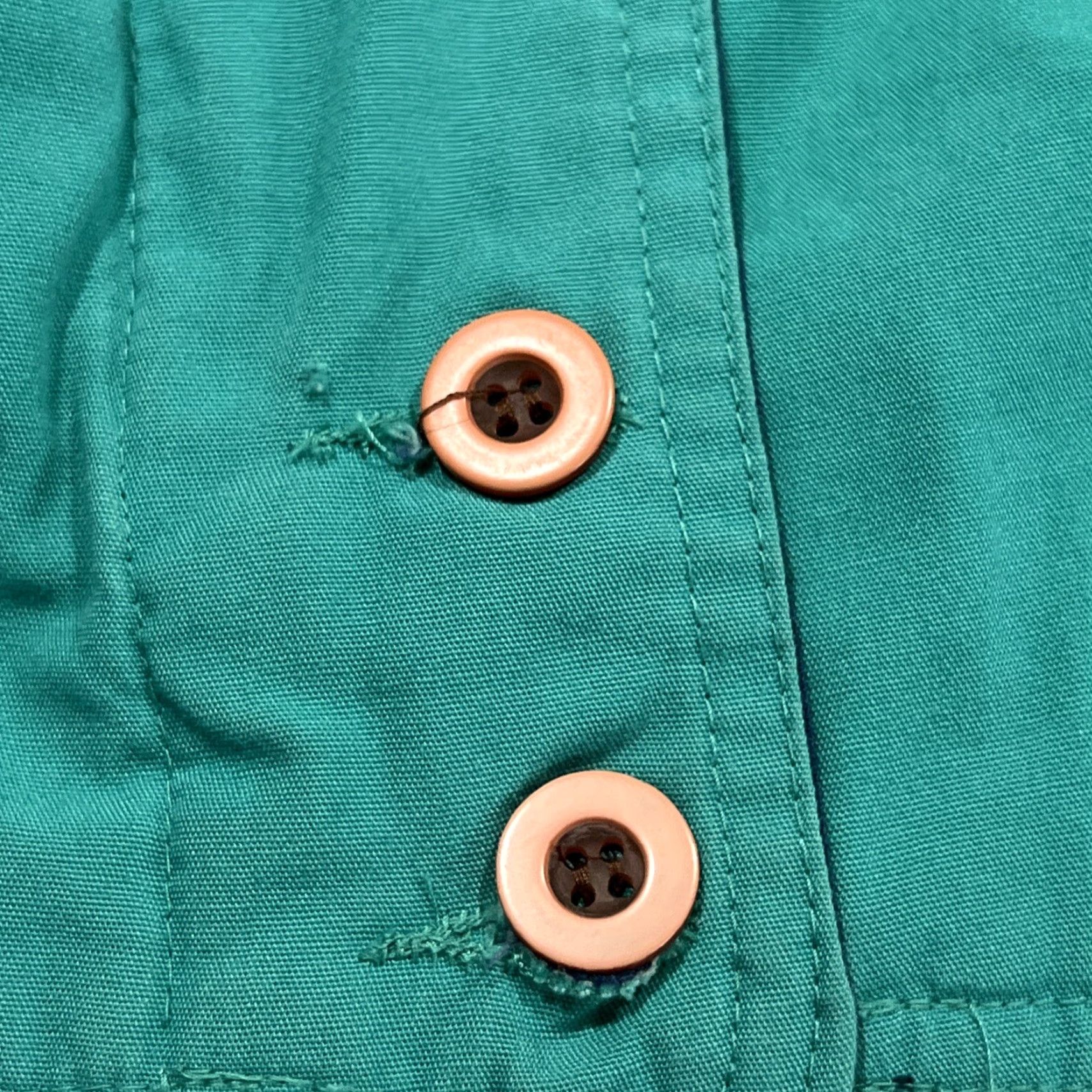 AQUA VINTAGE Climate Zone Sailing Yacht Jacket Large Aqua Navy Zip Button Drawstring Windbreaker MENS Regular Size L Size US L / EU 52-54 / 3 - 6 Thumbnail