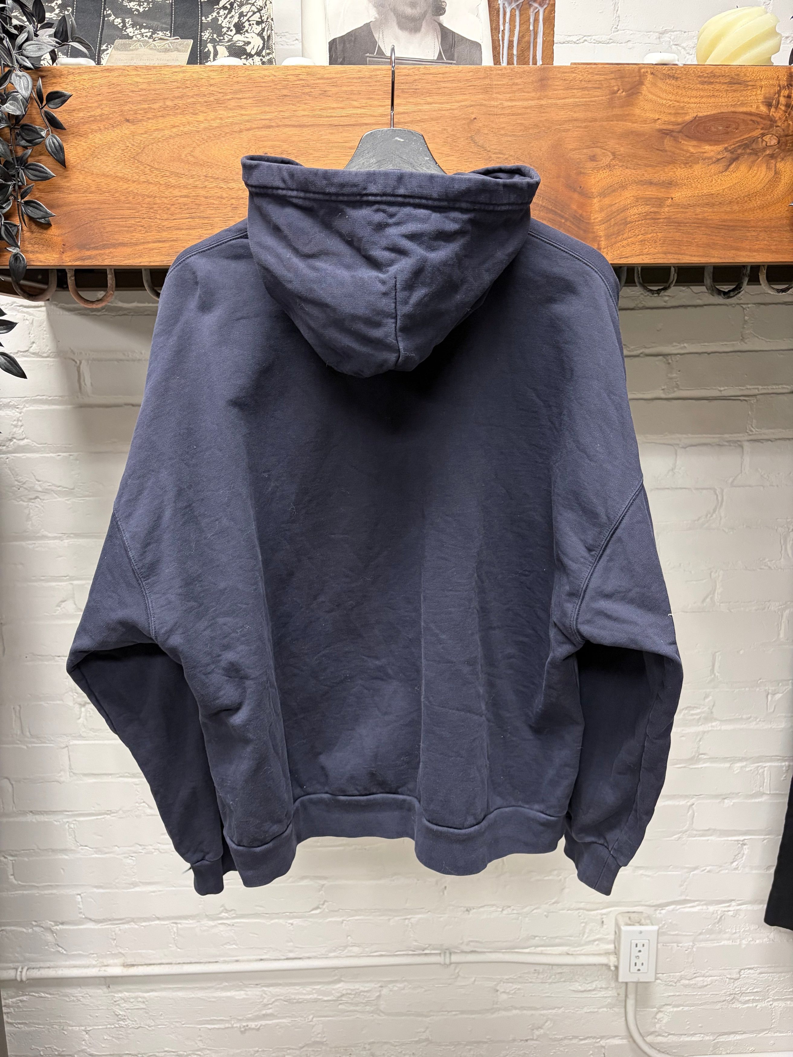 Balenciaga 2021 Balenciaga ‘New York’ Collegiate Embroidered Logo Hoodie Size US M / EU 48-50 / 2 - 4 Thumbnail