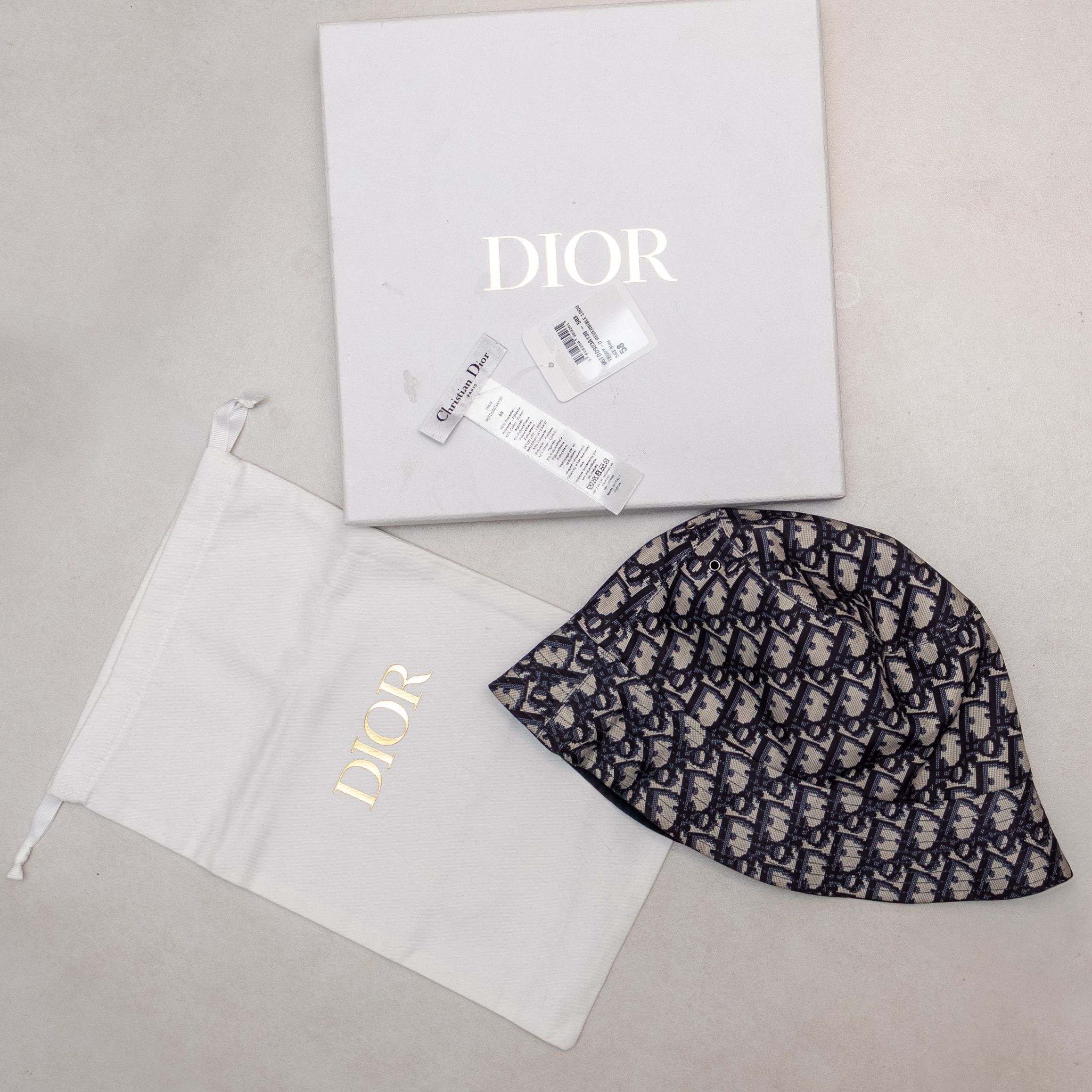 Dior Christian Dior Teddy-D Reversible Bucket Hat | Size 58 Size ONE SIZE - 8 Thumbnail