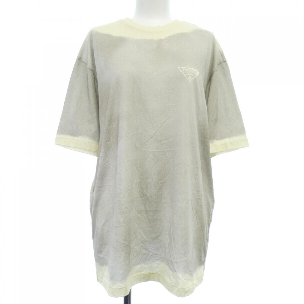 Prada Prada Prada T-shirt Cotton T-Shirts 3529B S231 127N DUTY FREE for USA Size ONE SIZE - 1 Thumbnail