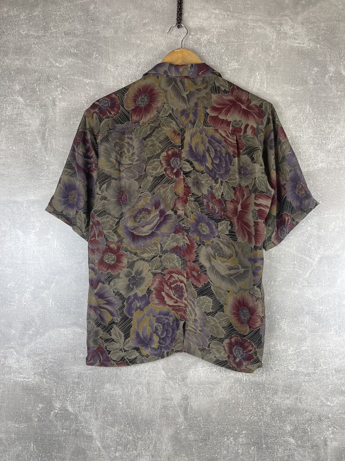 Jil Sander Jil Sander+ Floral Silk Short Sleeve Vintage Boxy Shirt Size XS / US 0-2 / IT 36-38 - 5 Thumbnail