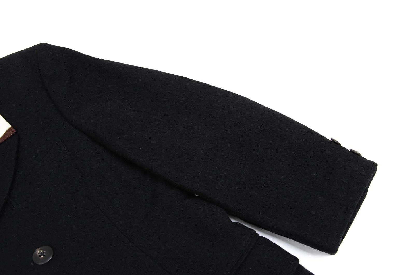 Yohji Yamamoto Yohji Yamamoto Felt Wool Double Jacket Size US S / EU 44-46 / 1 - 8 Thumbnail