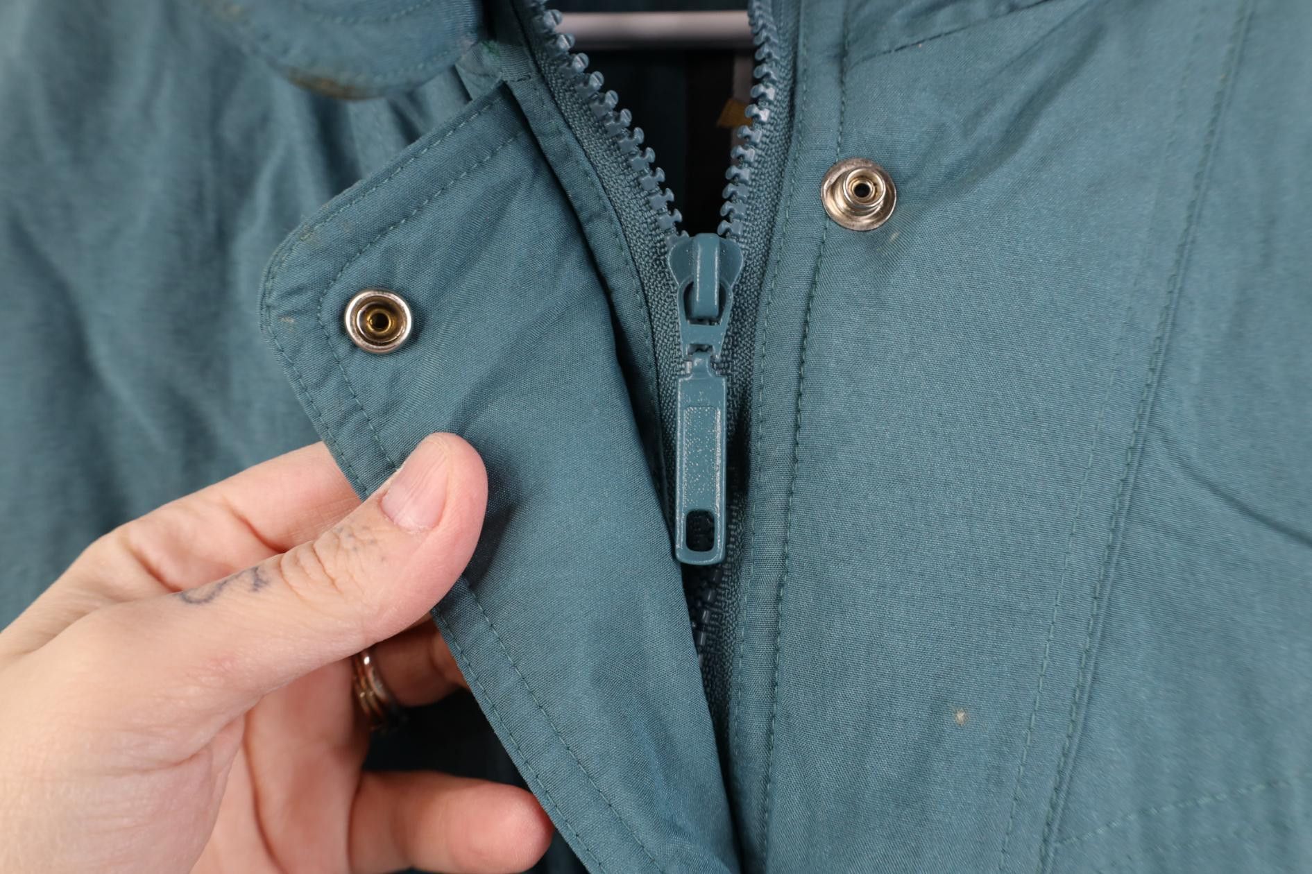 Vintage Vintage 90s Streetwear Full Zip Puffer Vest Jacket Teal Size L / US 10 / IT 46 - 11 Thumbnail