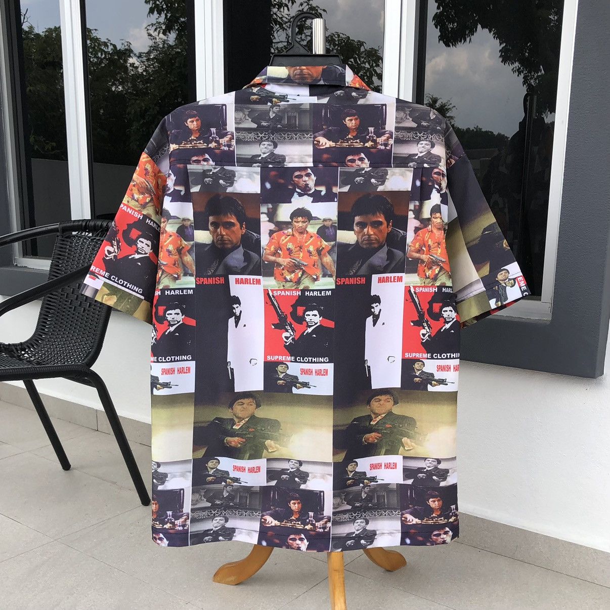 Vintage Vintage Scarface All Over Print With Gun Button Shirt Size US L / EU 52-54 / 3 - 2 Thumbnail