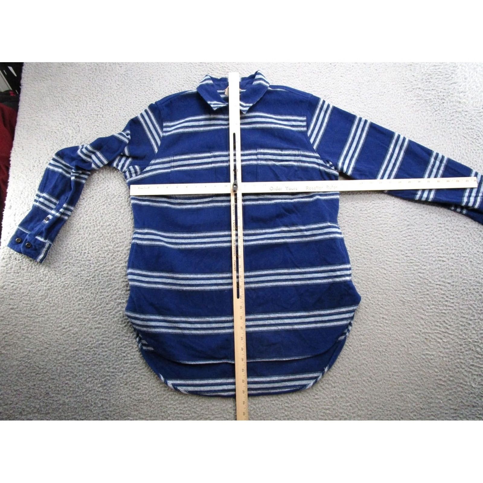 CO Duluth Clothing Co Women's Jacket Shirt Shacket Plaid Blue Size L Outdoors Jacket) Size L / US 10 / IT 46 - 3 Thumbnail
