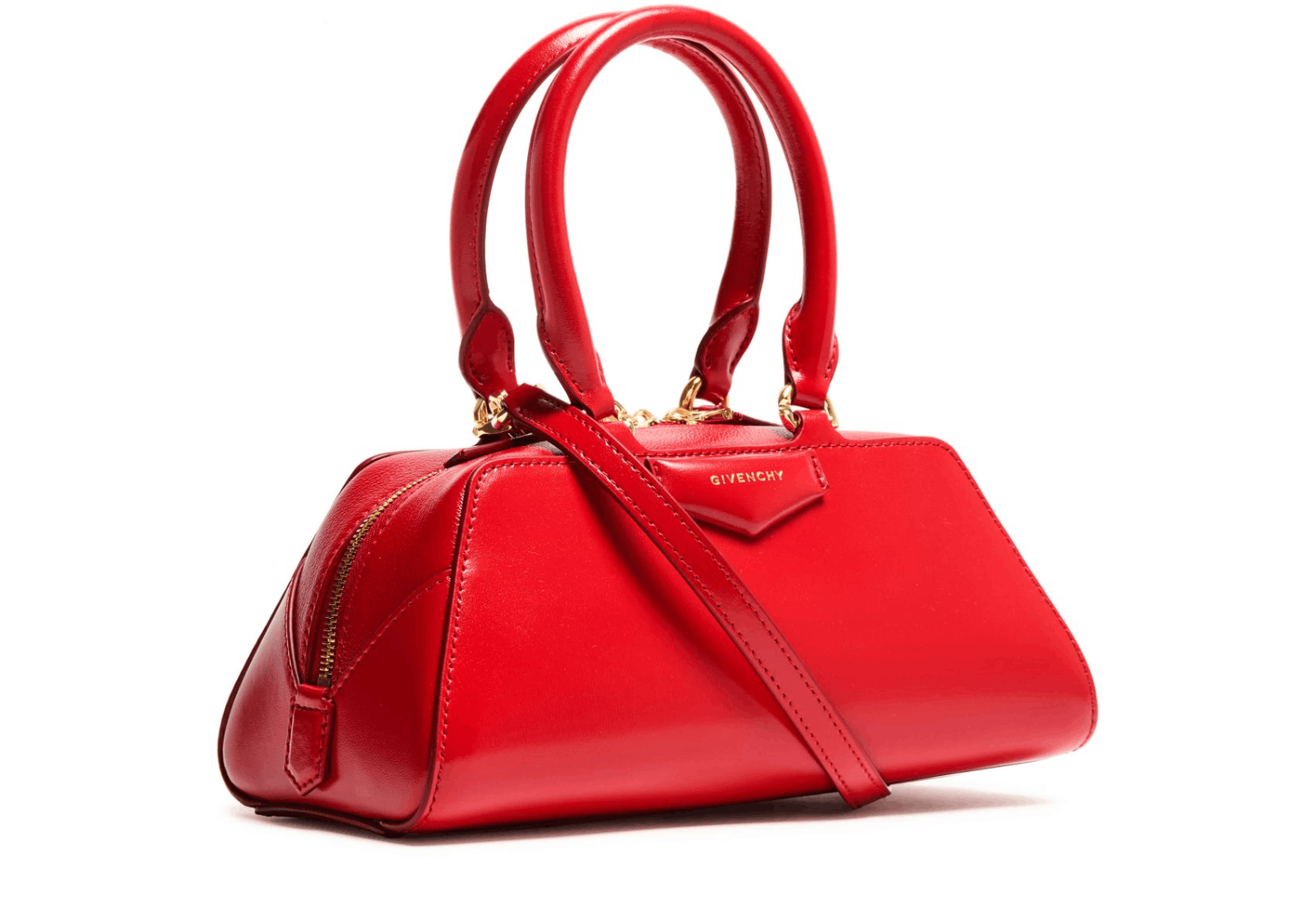 Givenchy GIVENCHY Antigona Mini Red Leather Top Handle Bag New Size ONE SIZE - 2 Thumbnail