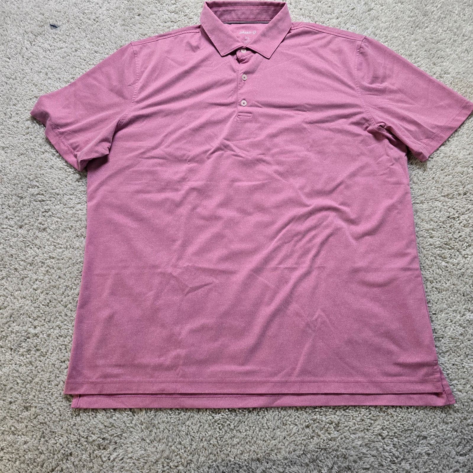 Other Johnnie-O Mens Performance Golf Stretch Polo Pink XL USA Size US XL / EU 56 / 4 - 2 Thumbnail