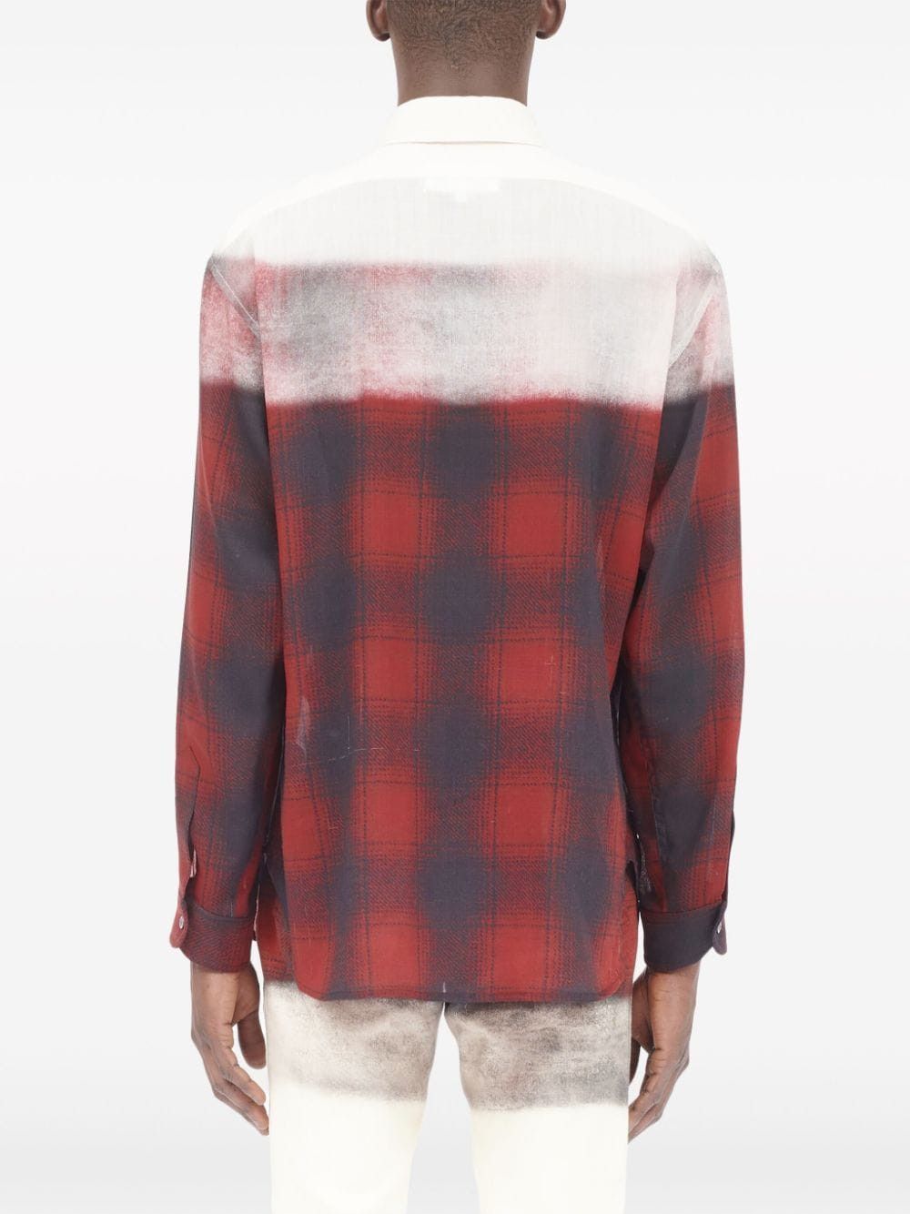 Maison Margiela o1mris0824 Checked Shirt in Red Size US M / EU 48-50 / 2 - 6 Thumbnail