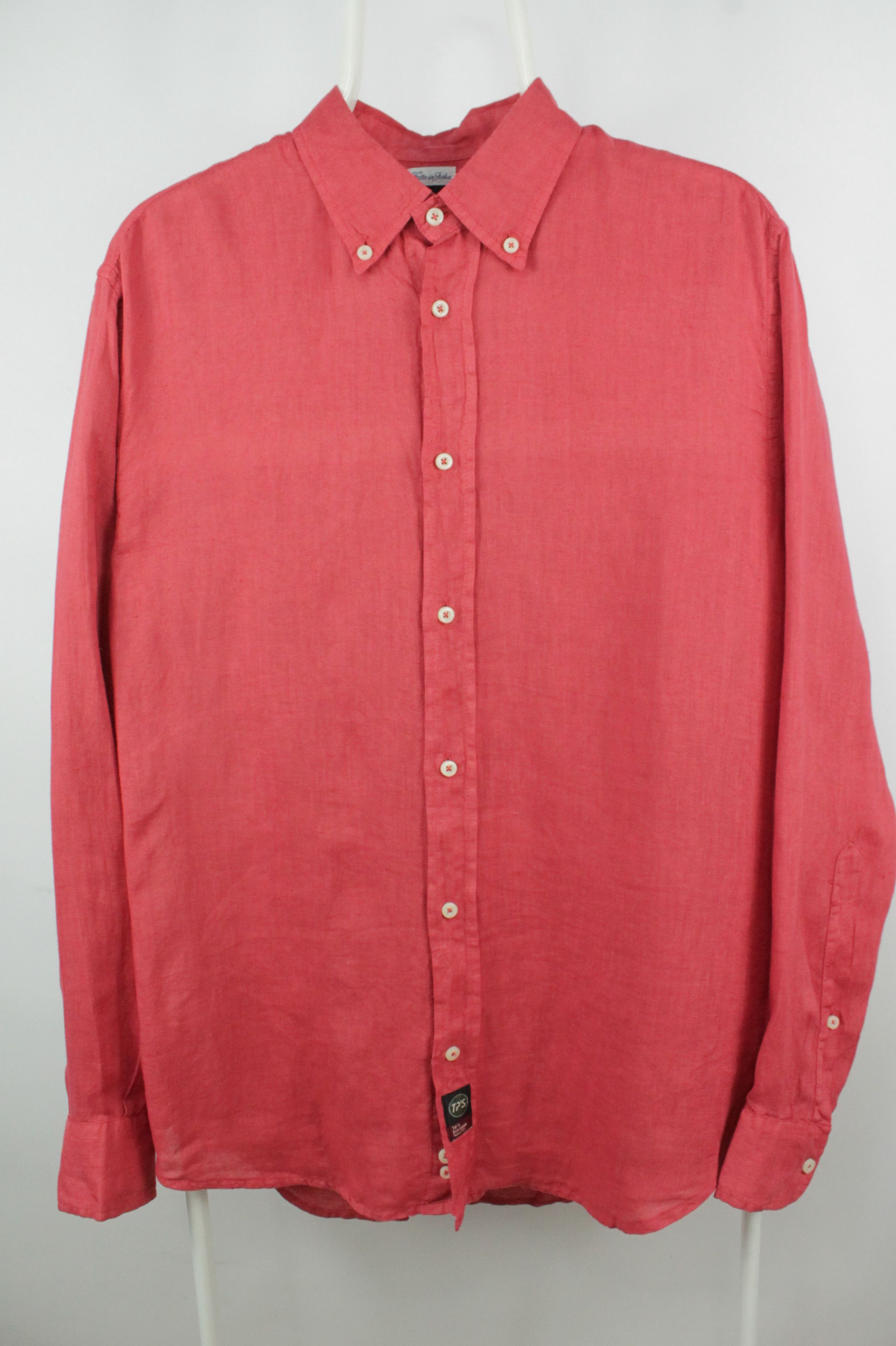 Other TP'S Natural Tex Red Linen Casual Relax Fit Shirt Men's Size US M / EU 48-50 / 2 - 1 Thumbnail
