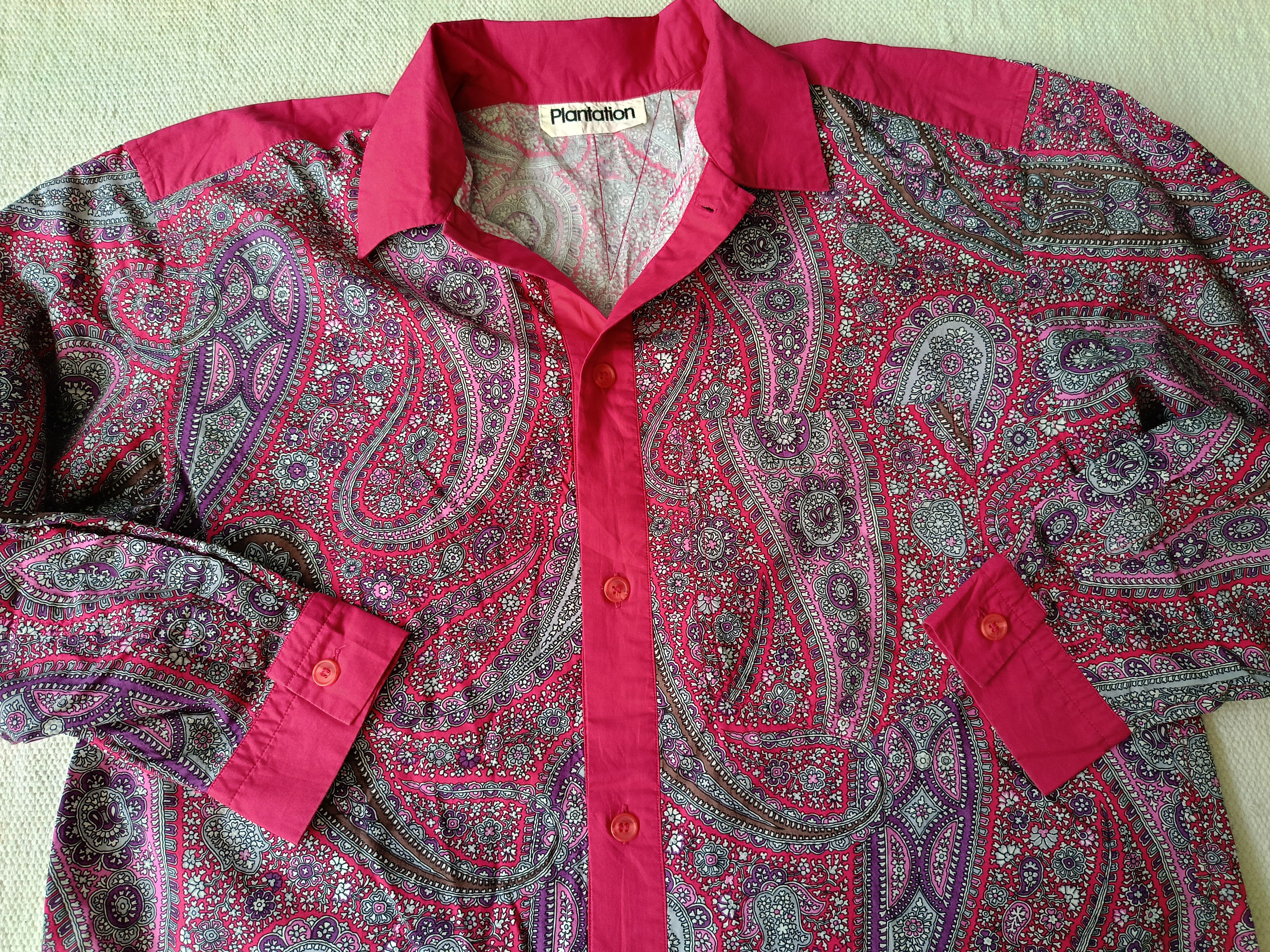 Issey Miyake × Japanese Brand Plantation by Issey Miyake Japan vintage paisley 90s shirt Size US M / EU 48-50 / 2 - 15 Thumbnail