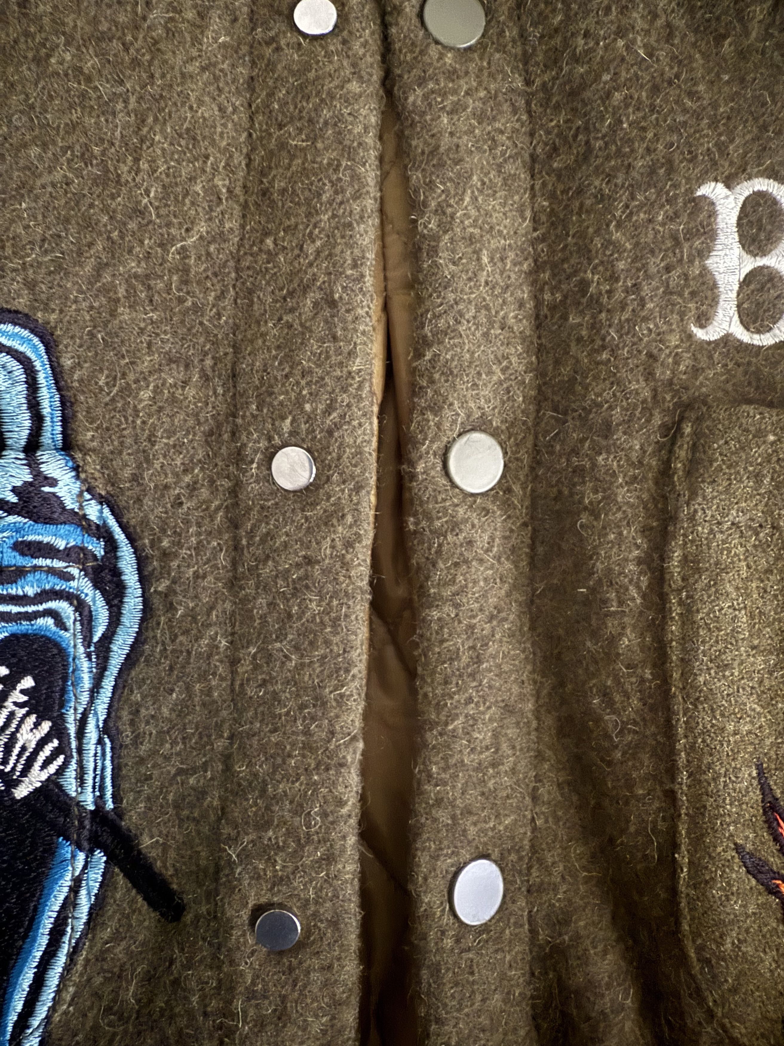 READYMADE Embroidered Boiled Wool Quilted Overshirt Size US M / EU 48-50 / 2 - 20 Thumbnail