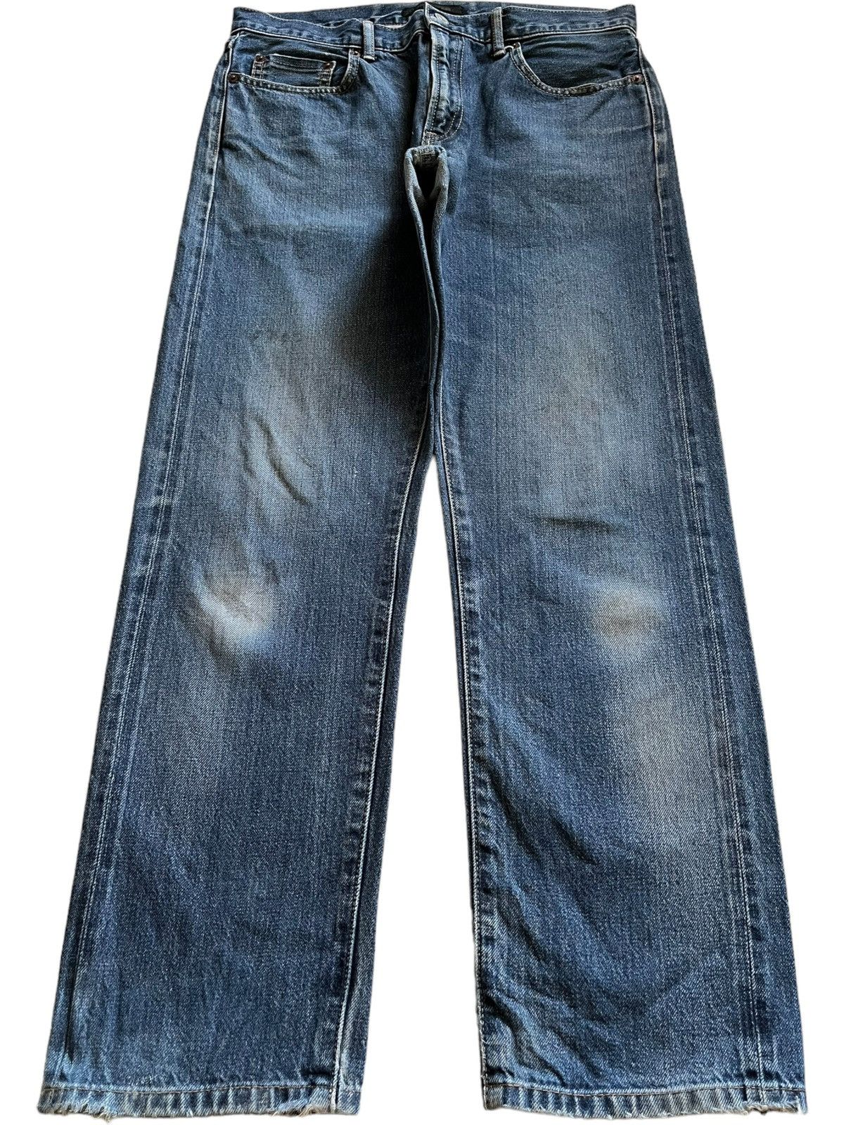 Japanese Brand × Uniqlo Vintage Japanese Uniqlo Selvedge Blue Denim Jeans Size US 32 / EU 48 - 2 Thumbnail
