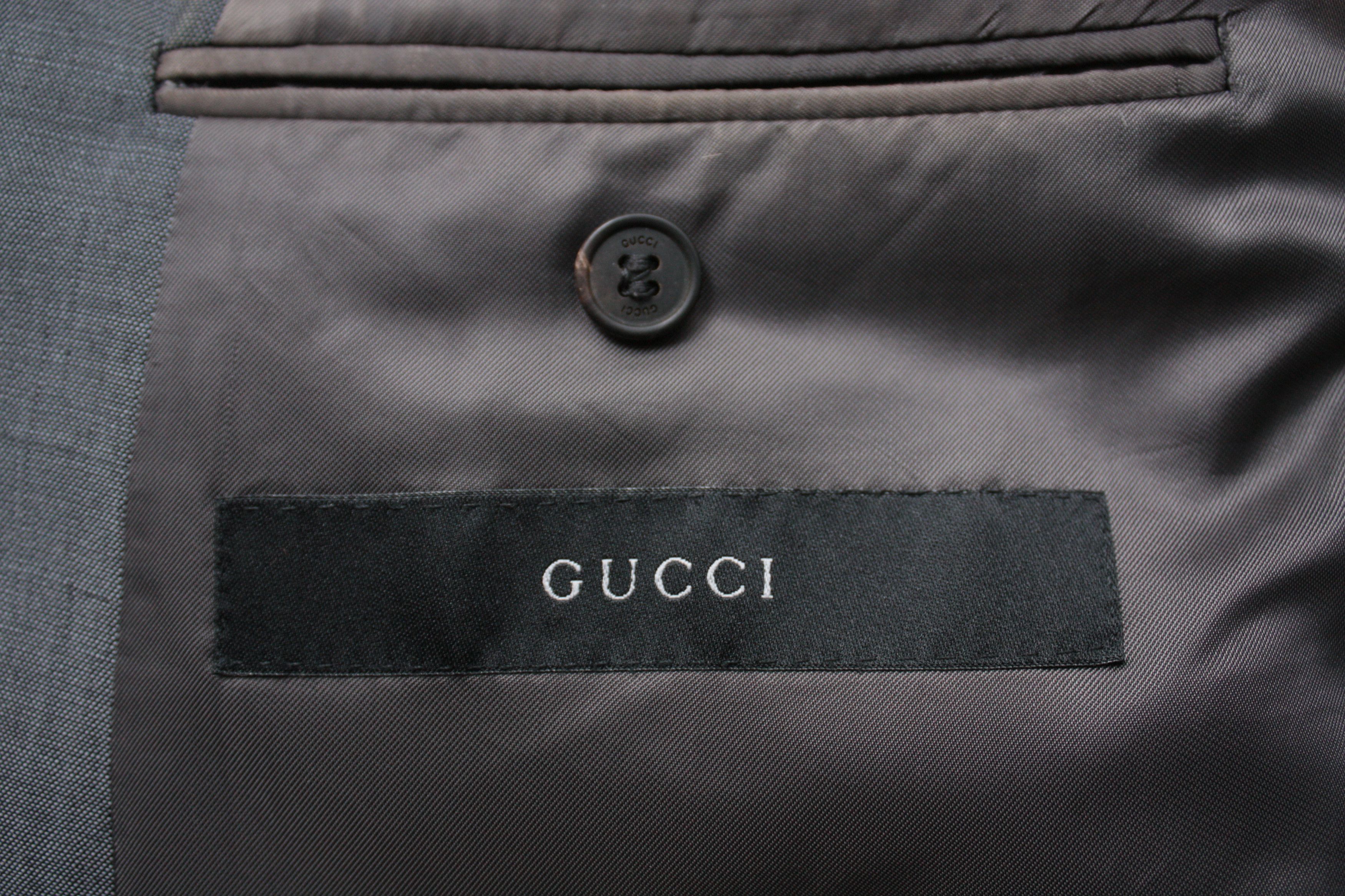 Gucci Gucci Grey Classic Mohair Wool Blend Men's Made In Italy Size 50L - 6 Thumbnail