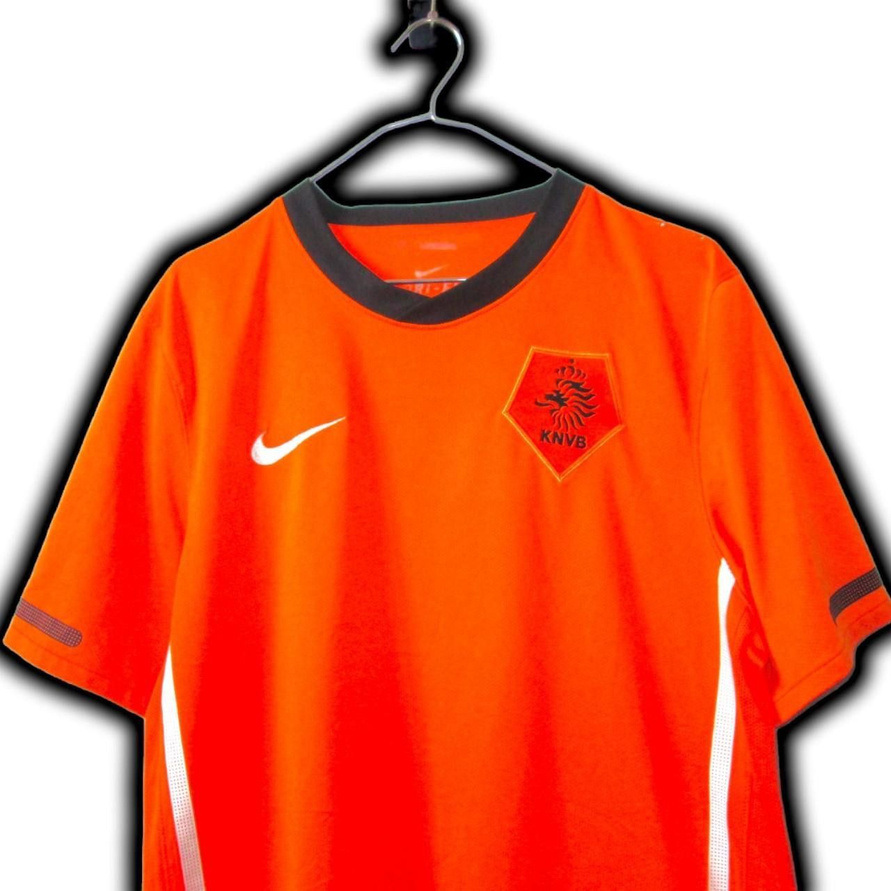 Nike Netherlands 2010 2011 2012 Home Shirt Jersey Size US L / EU 52-54 / 3 - 1 Thumbnail