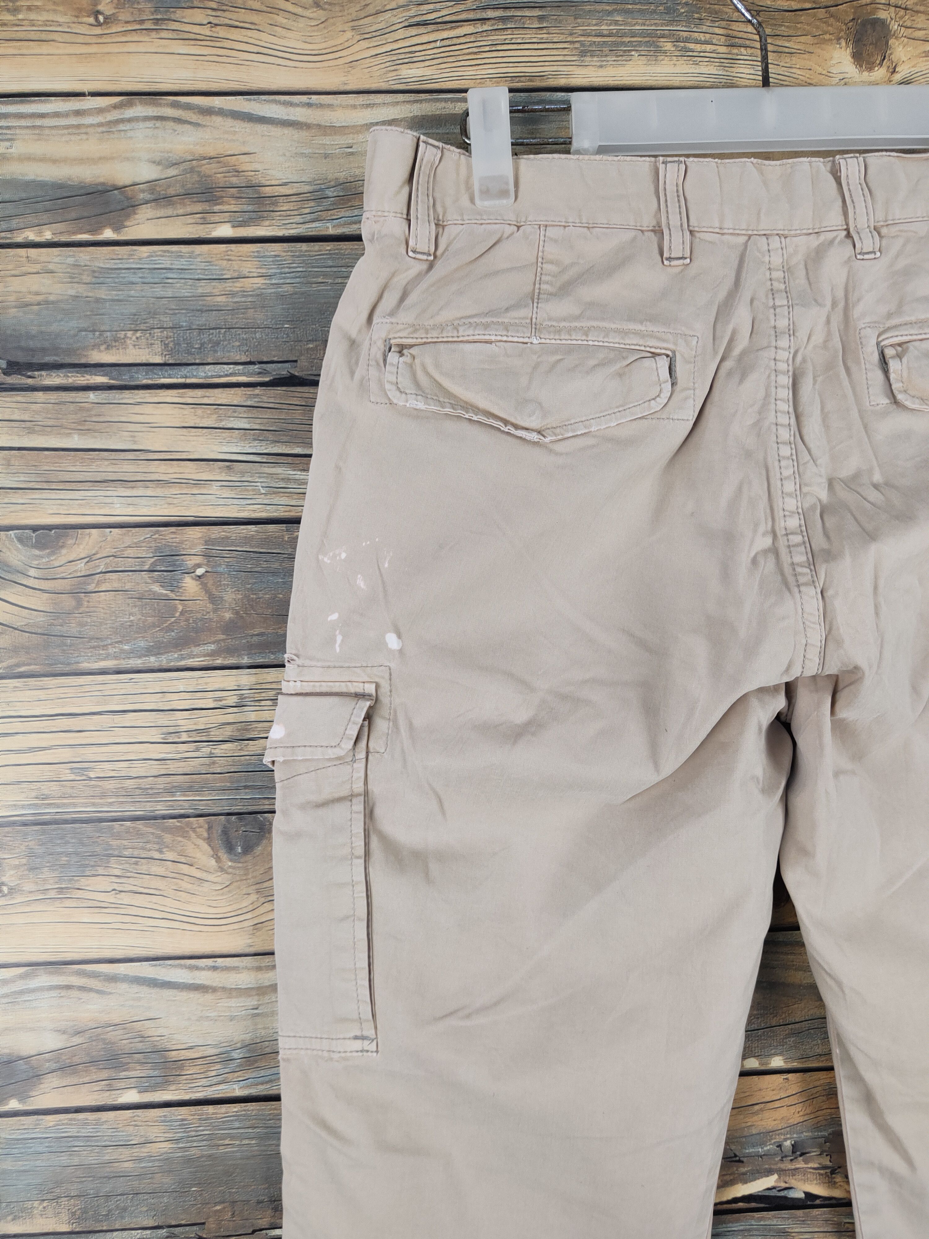 Japanese Brand Uniqlo Beige Multipocket Tactical Cargo Pants #W2094 Size US 33 - 9 Thumbnail