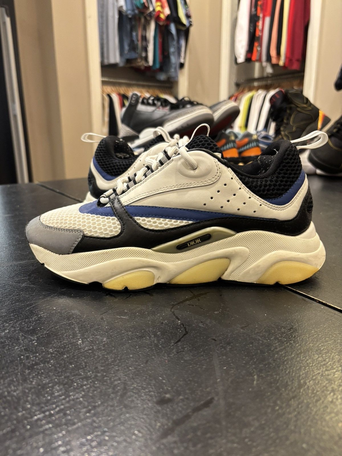 Dior Dior b22 sneakers white blue black Size US 7 / EU 40 - 1 Thumbnail