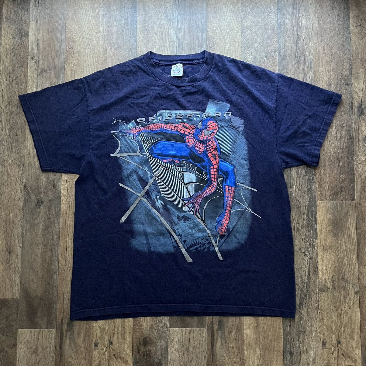Marvel Comics × Vintage CRAZY Rare Y2K The Amazing Spider Man Movie Tee Made in USA Size US XL / EU 56 / 4 - 1 Thumbnail