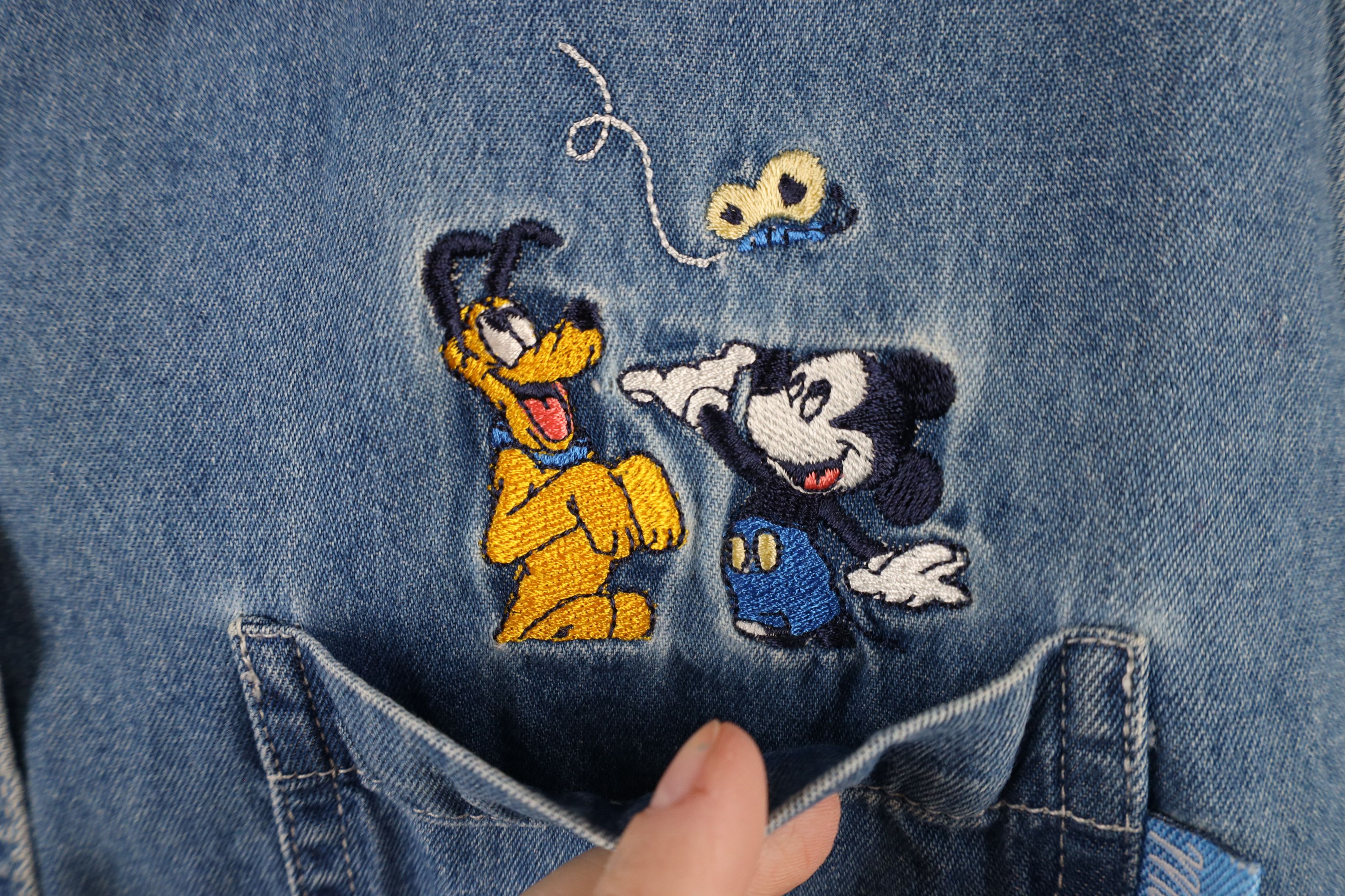 Disney × Vintage Vintage 90s Disney Mickey Mouse Pluto Butterfly Button Shirt Size XL / US 12-14 / IT 48-50 - 4 Thumbnail