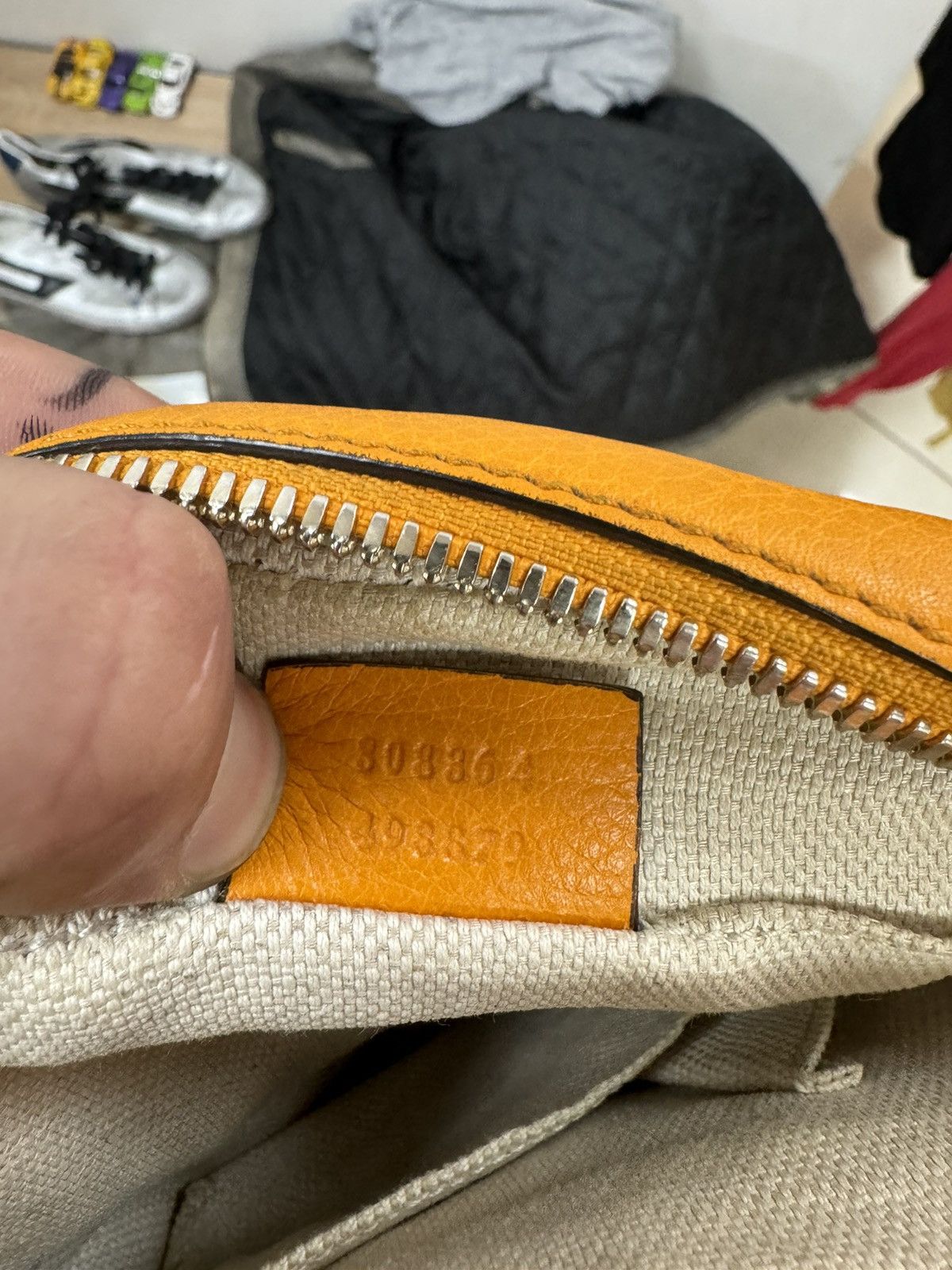 Designer × Gucci × Vintage Gucci Soho Whiskey Natural Leather Designer Shoulder Bag Size ONE SIZE - 8 Thumbnail