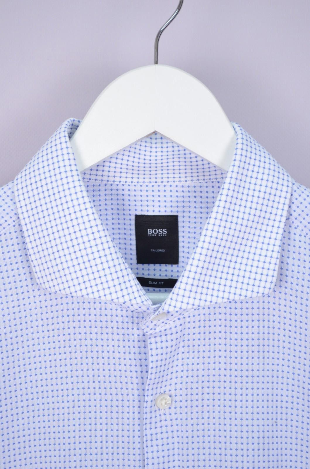 Hugo Boss Hugo Boss Mens T-Christo Blue L/S Dress Shirt Size 43 17 XL Size US XL / EU 56 / 4 - 3 Thumbnail
