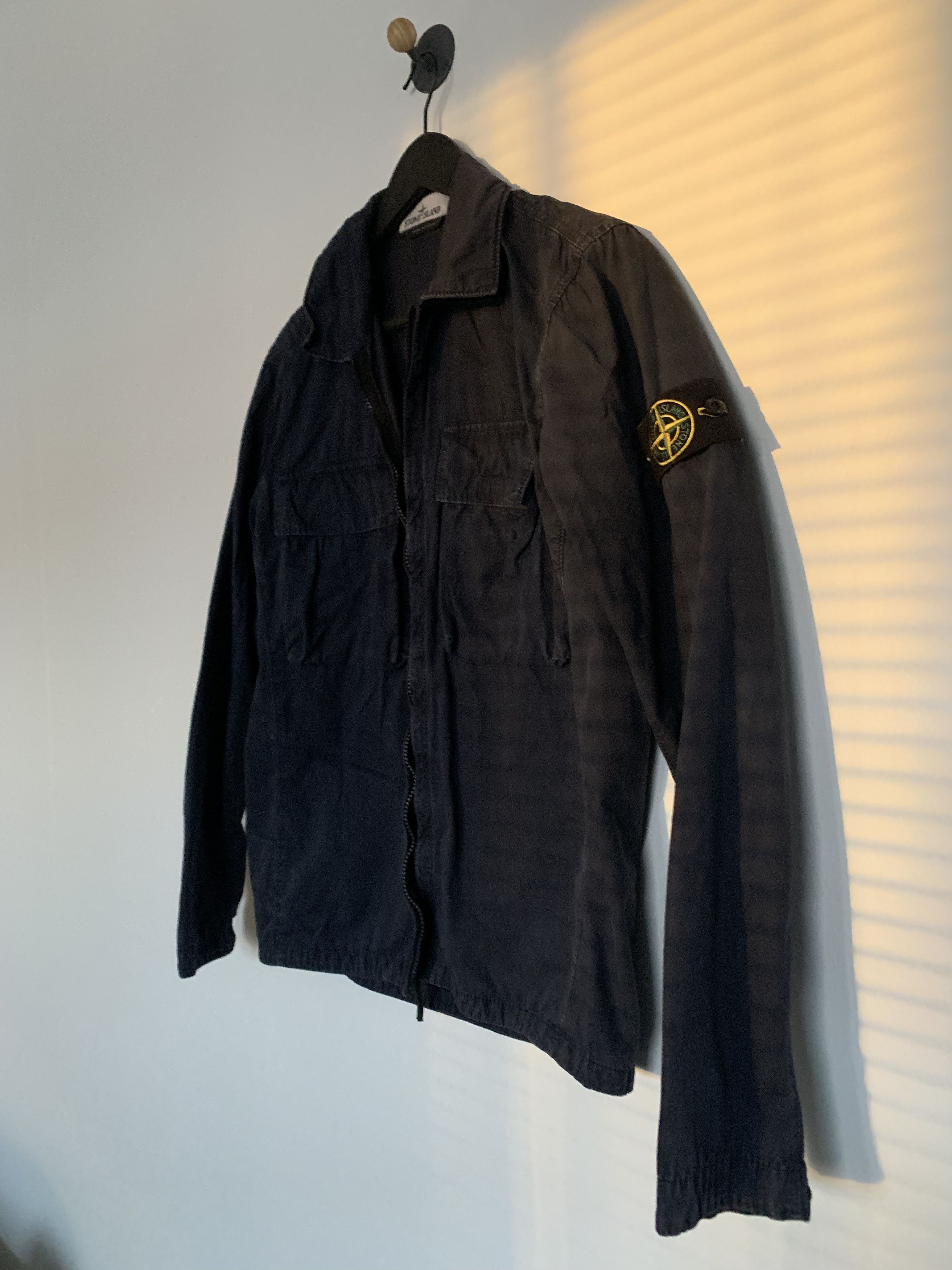 Stone Island Stone Island Garment Dyed Brushed Cotton Overshirt Size US S / EU 44-46 / 1 - 3 Thumbnail