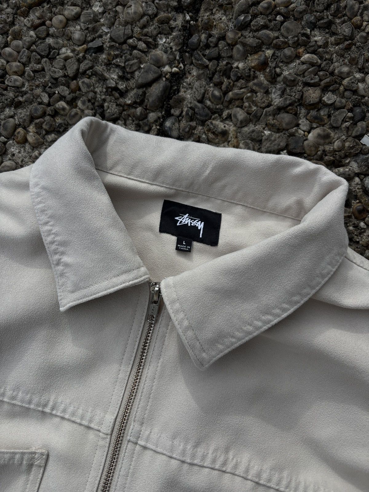 Stussy Stussy Micro Suede Work Shirt (L) Size US L / EU 52-54 / 3 - 5 Thumbnail