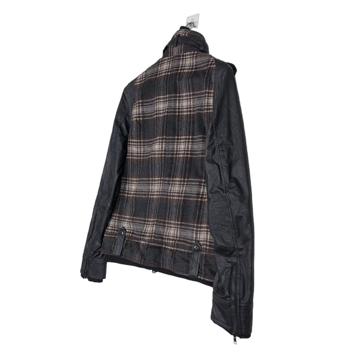 Japanese Brand 🔥Vintage Biker Jacket Leather Handling BreathMint Tartan Size US M / EU 48-50 / 2 - 10 Thumbnail