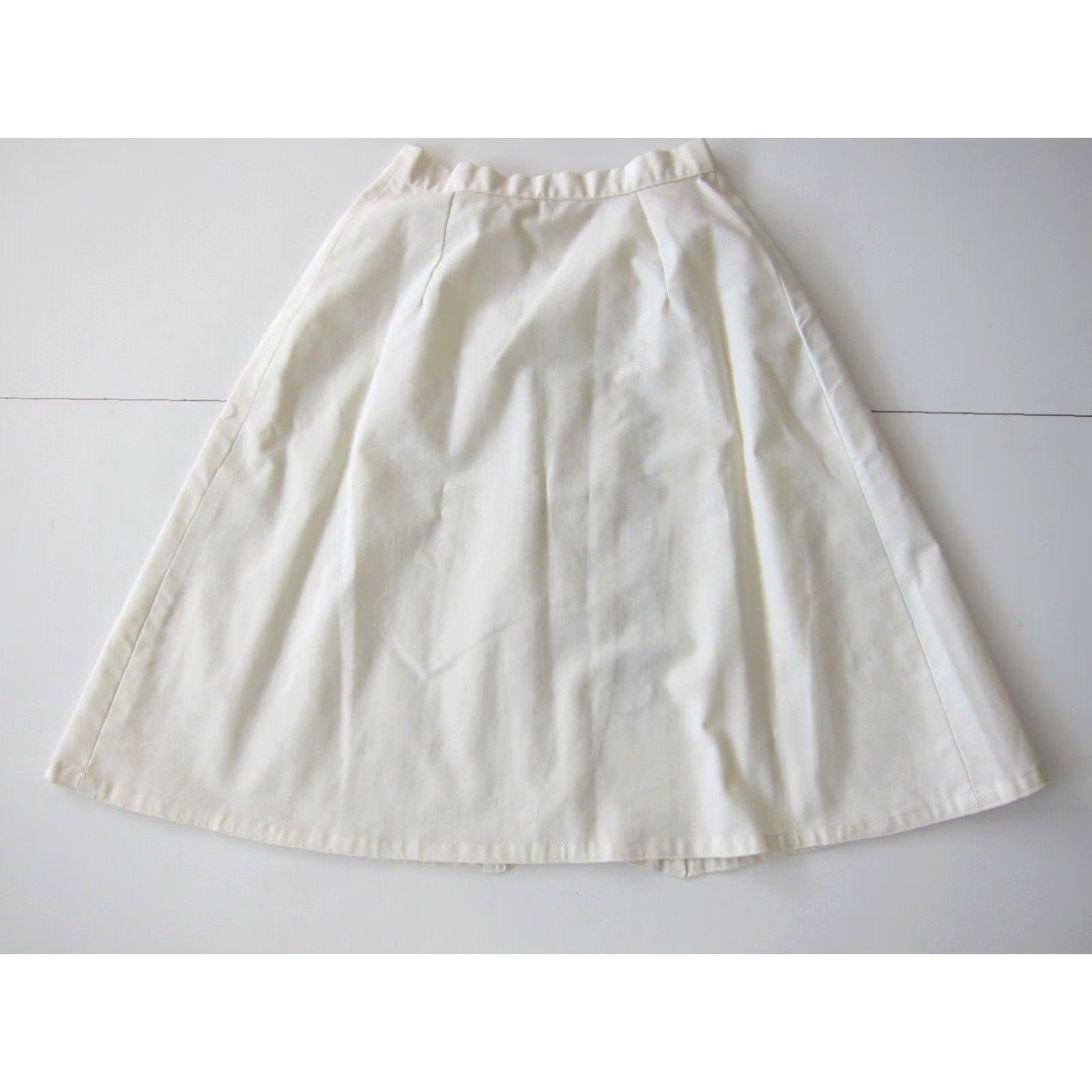 Vintage VINTAGE Handmade Ivory Cotton Ethnic Embroidered Patch Wrap Skirt Women Small Size 28" / US 6 / IT 42 - 6 Thumbnail