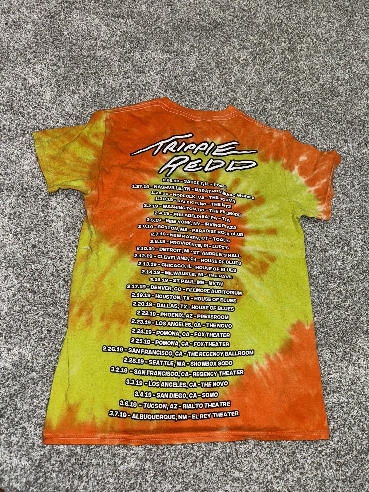 Trippie Redd Tye Dye Tour Tee Size US S / EU 44-46 / 1 - 2 Thumbnail