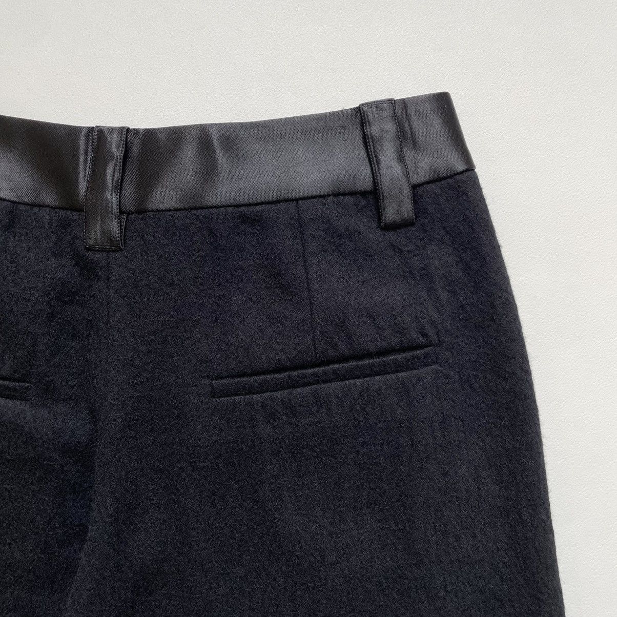 Ann Demeulemeester Brushed Black Wool ‘Wide Leg’ Pants Size US 32 / EU 48 - 15 Thumbnail