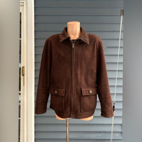 Columbia Vintage Columbia Brown Faux Suede Sherpa Barn Chore Jacket Size US M / EU 48-50 / 2 - 1 Thumbnail