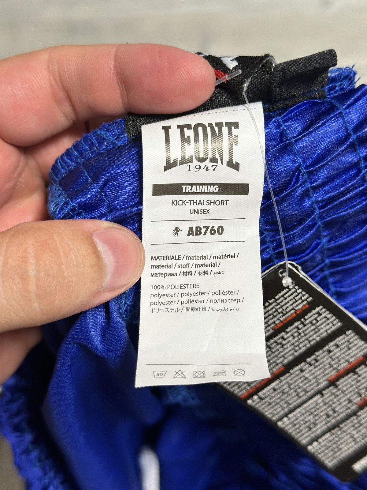 Vintage New Leone Bilateral Muay Thay Boxing Shorts Size US 34 / EU 50 - 9 Thumbnail