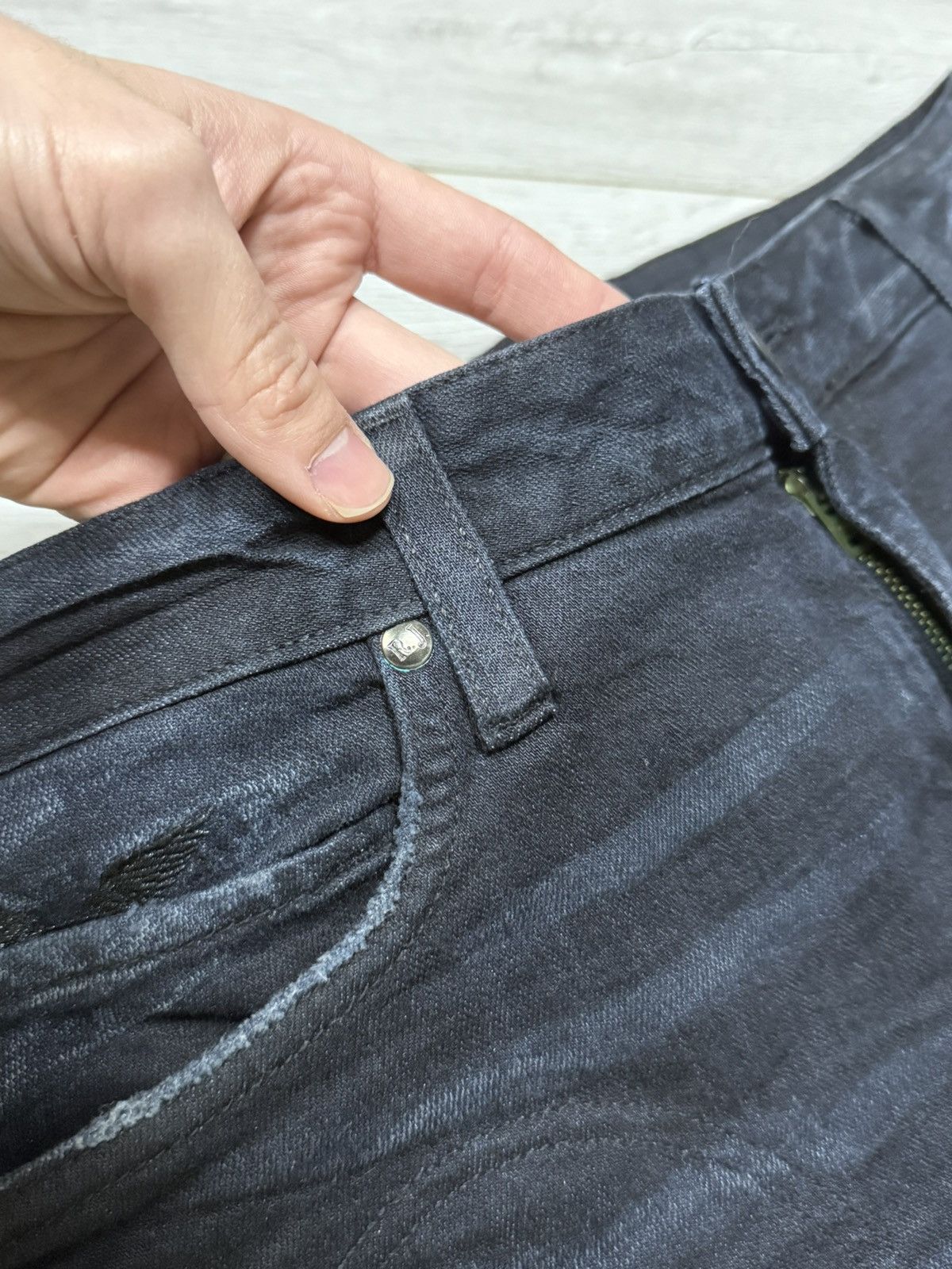 Robins Jeans Robins Jean vintage USA denim pants jeans biker tears Size US 32 / EU 48 - 8 Thumbnail