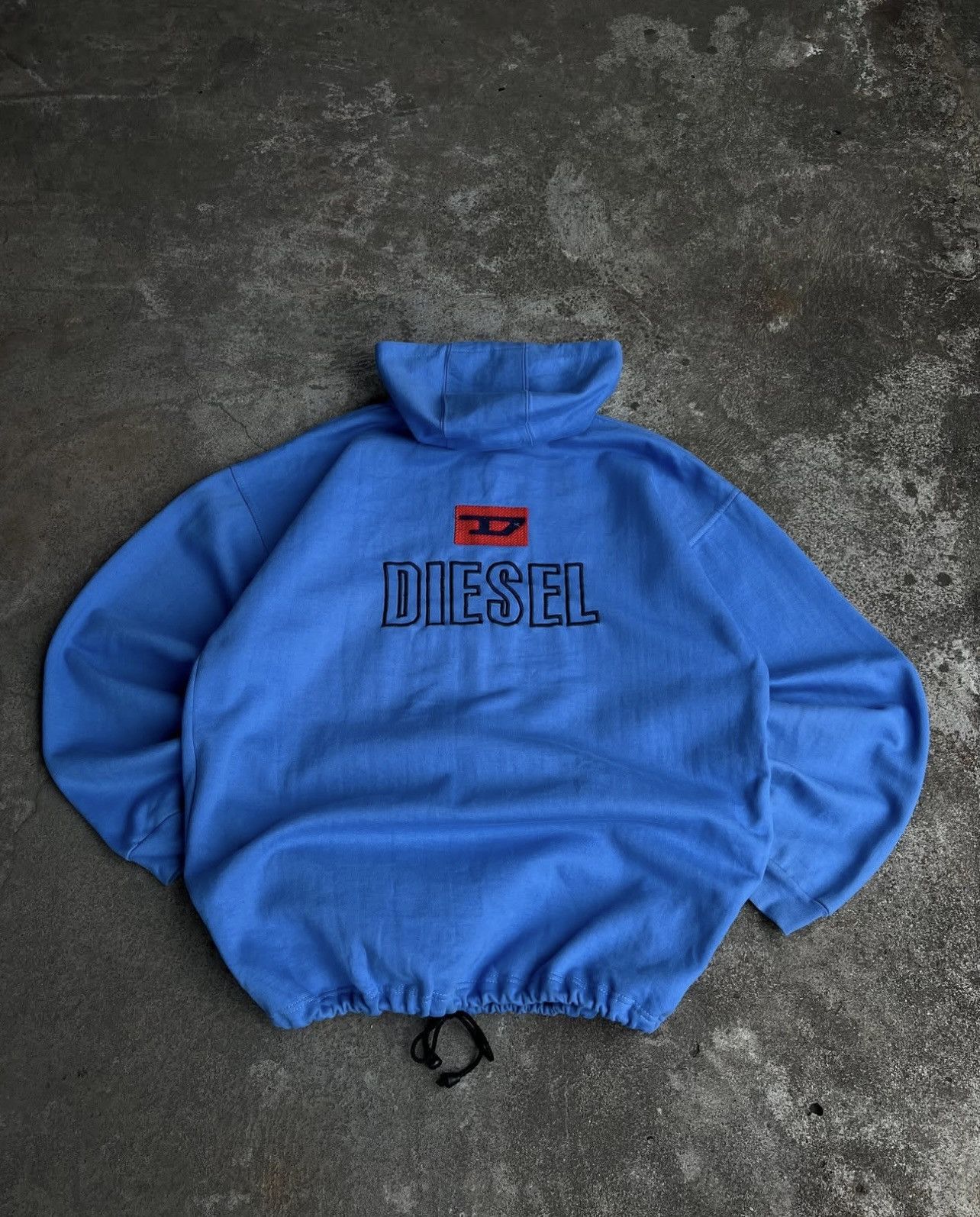 Diesel Crazy Vintage Diesel Zip Hoodie Big Logo Archive Avant Garde Size US XL / EU 56 / 4 - 3 Thumbnail