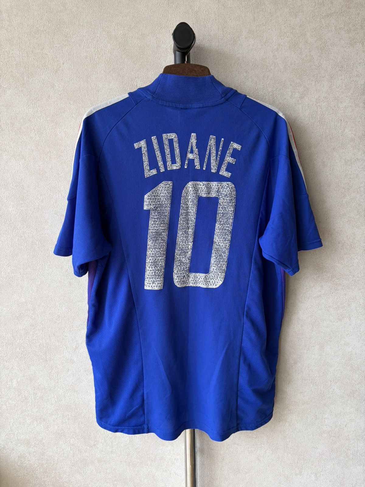 Adidas France 2002-04 Adidas Home Zinedine Zidane Football Jersey Size US L / EU 52-54 / 3 - 1 Thumbnail