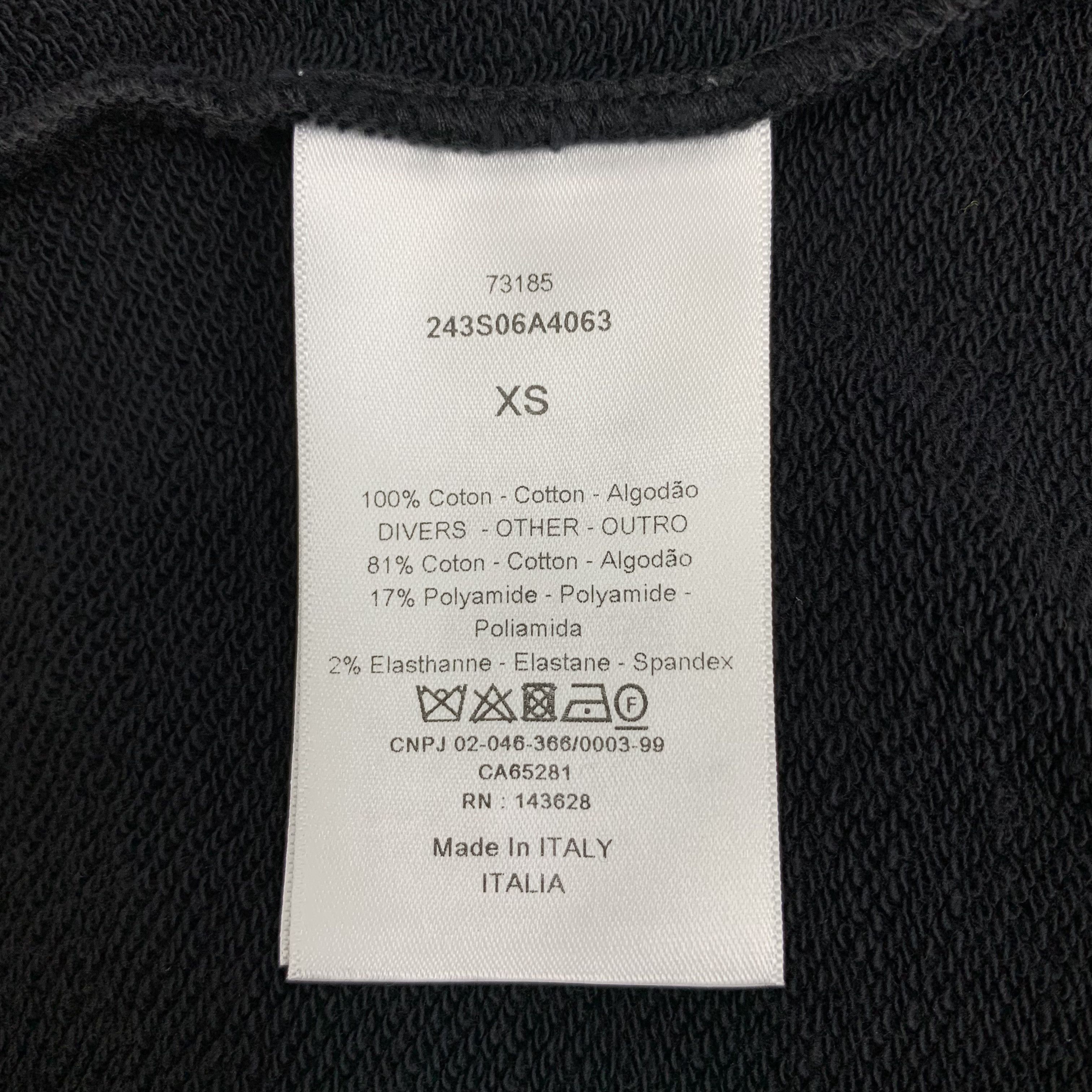 Dior Christian Dior Hoodie – Black Short-Sleeve (Size XS) Size US XS / EU 42 / 0 - 4 Thumbnail