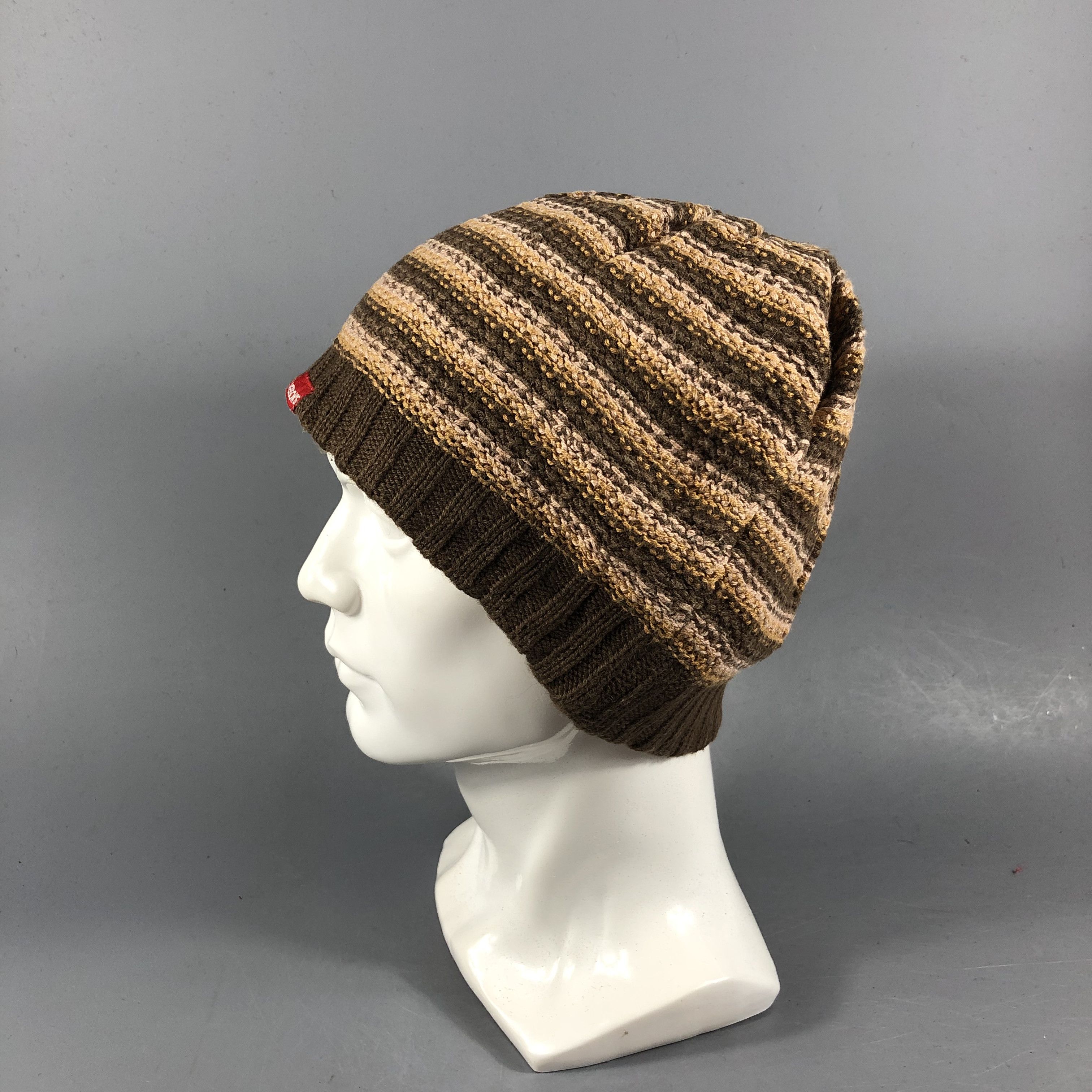 PERSON'S Person's Stripe Cotton Beanie Snowcap Snow Hat B1050 Size ONE SIZE - 2 Thumbnail